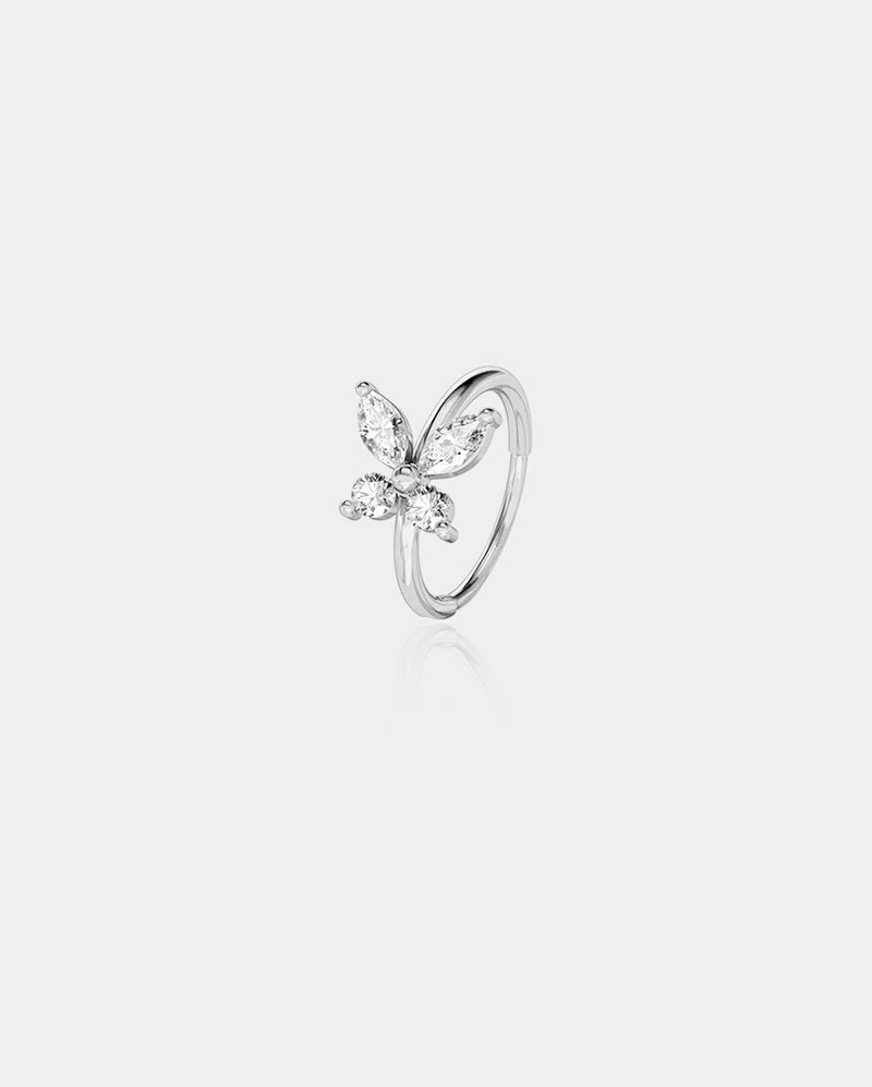 20G CZ Butterfly Segment Nose Ring
