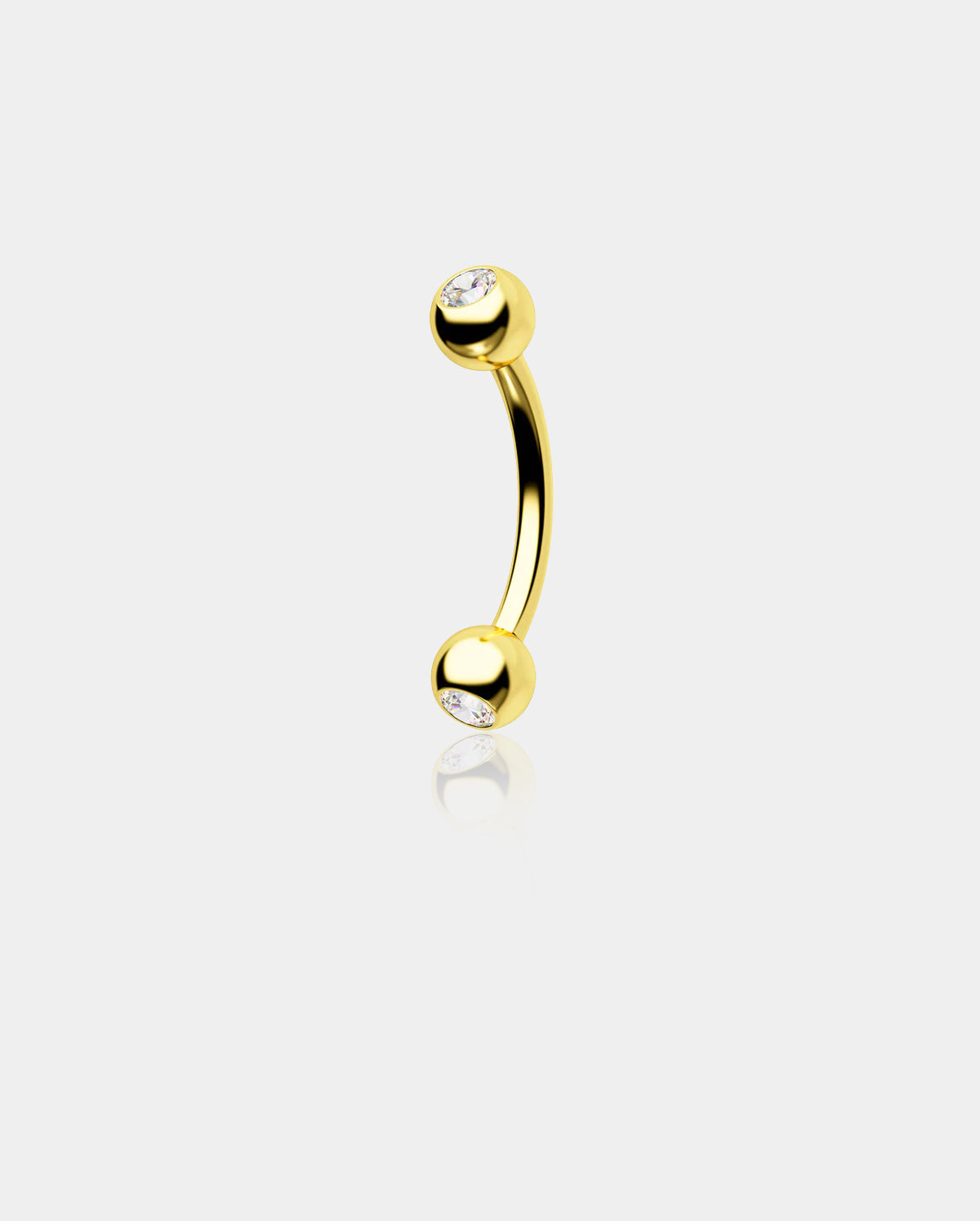 solid gold belly ring