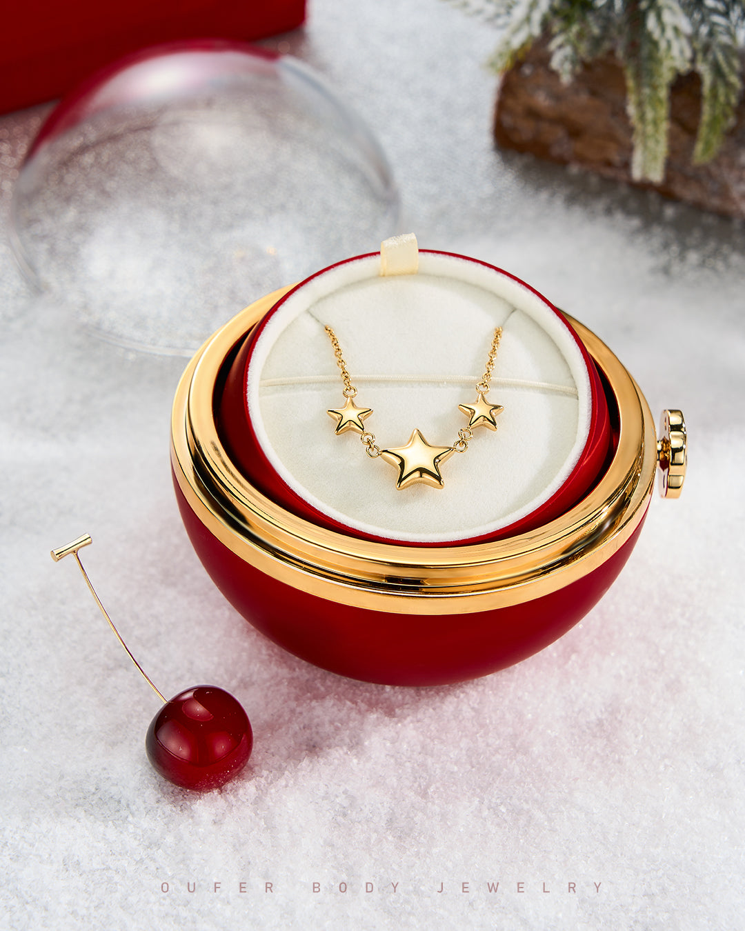 Bubble Chunky Stars Necklace(Gift Packing Available)