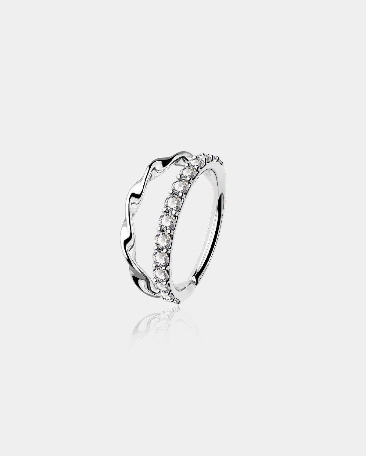oufer waved CZ nose rings