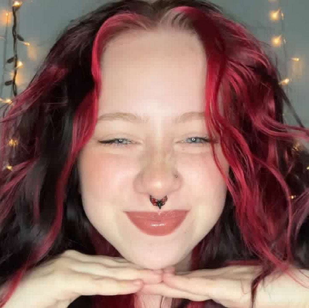 Skull Moth Segment Septum Ring