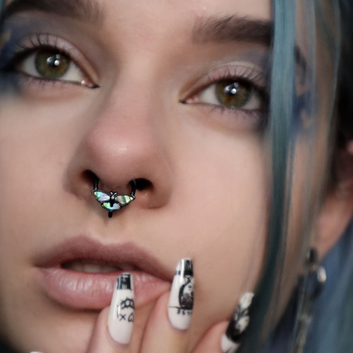 Abalone Moth Segment Septum Ring