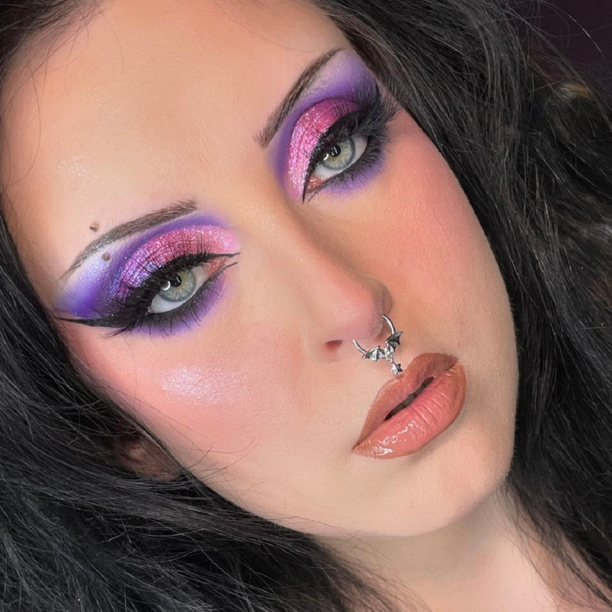 Bat Wings Star Dangle Segment Septum Ring