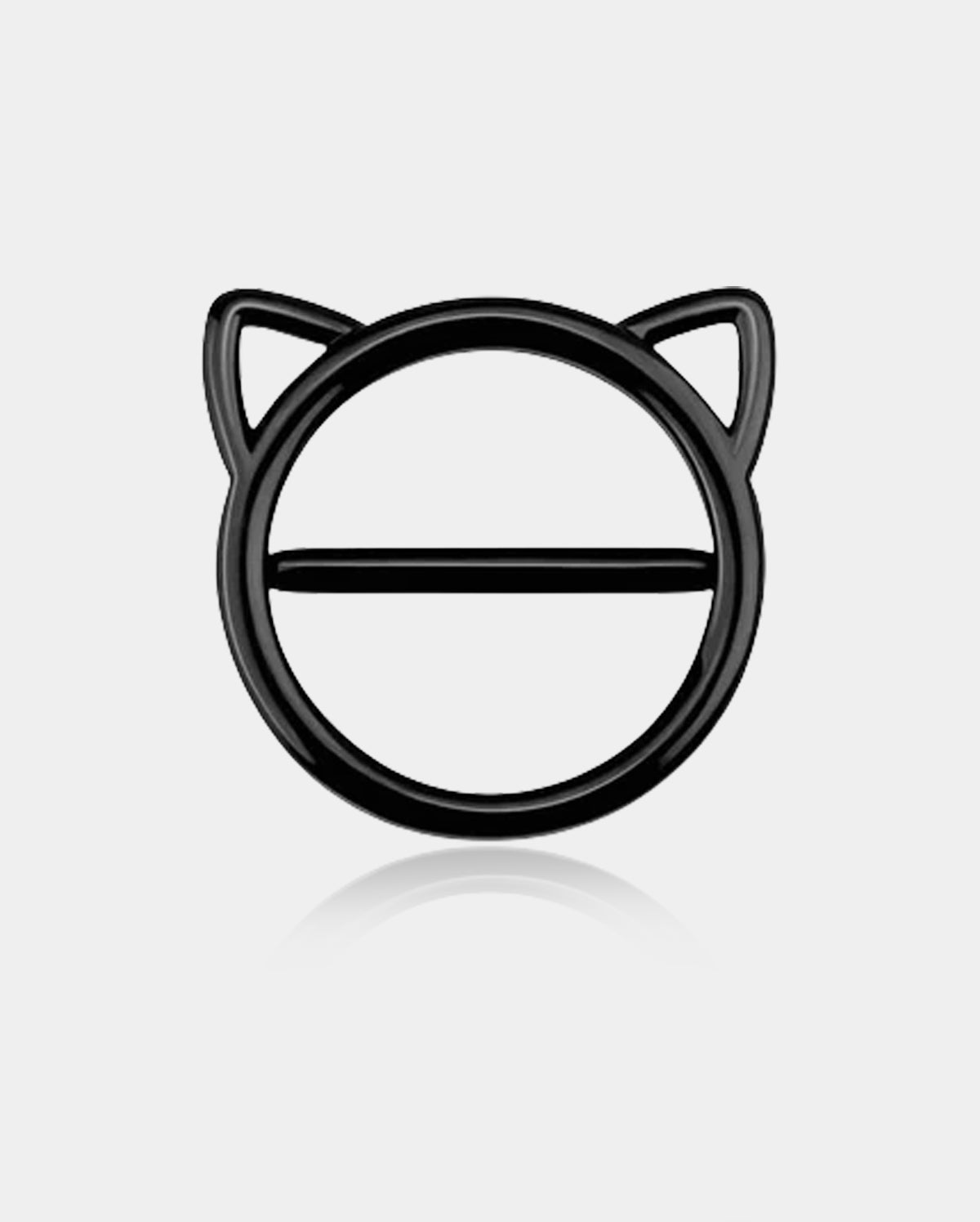 2Pcs Black Kitty Clicker Nipple Shield Set