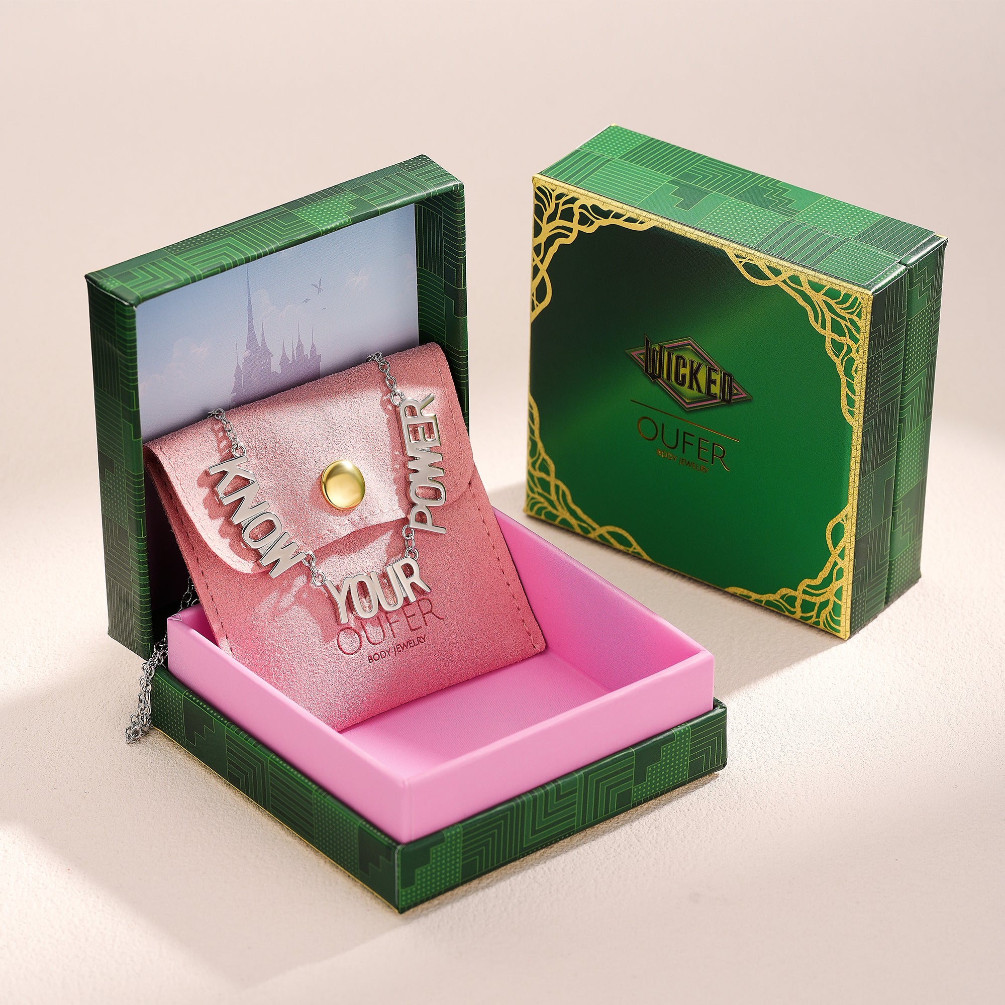 WICKED X OUFER “Know Your Power” Letter Necklace