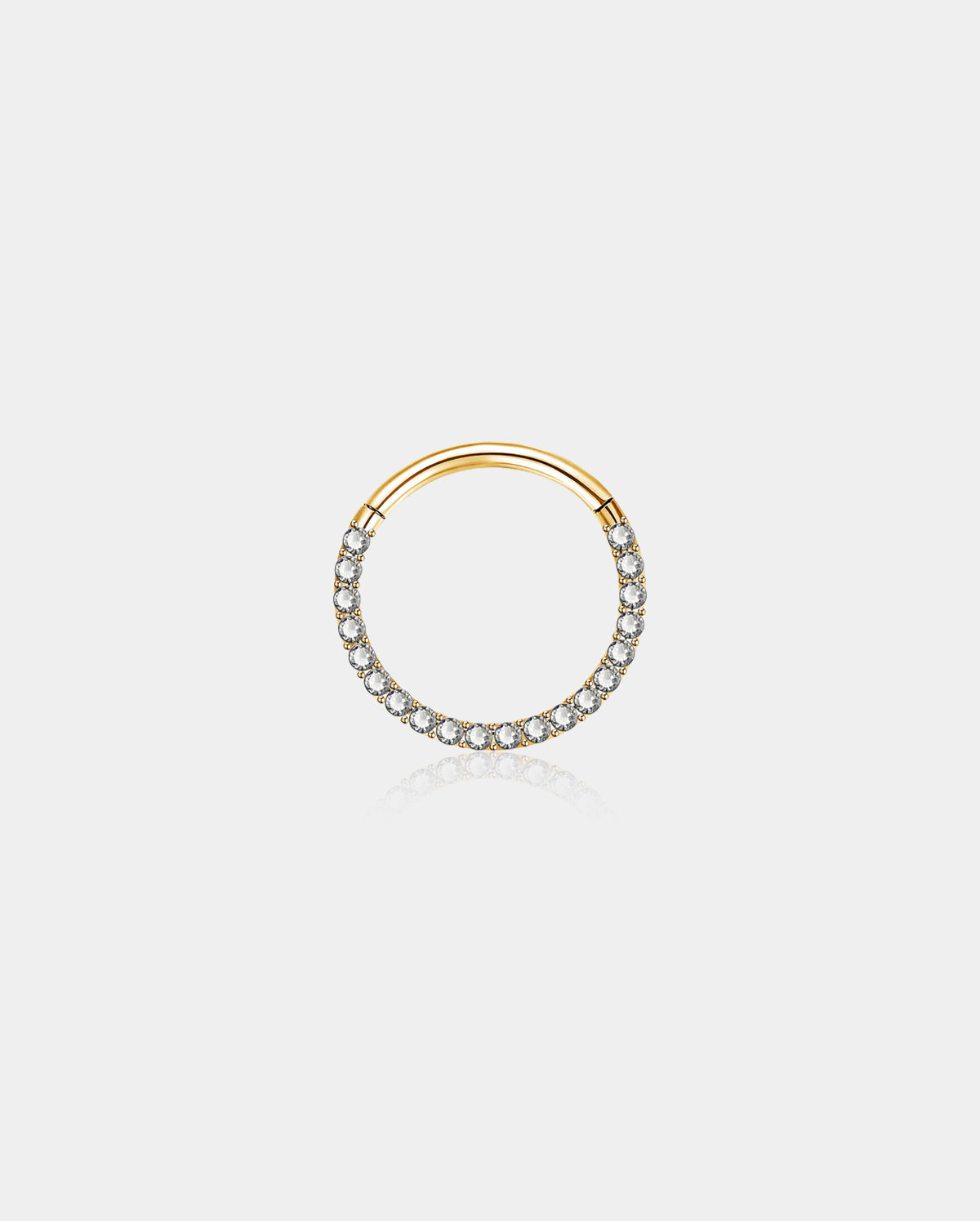 Clear CZ Front Segment Septum Ring