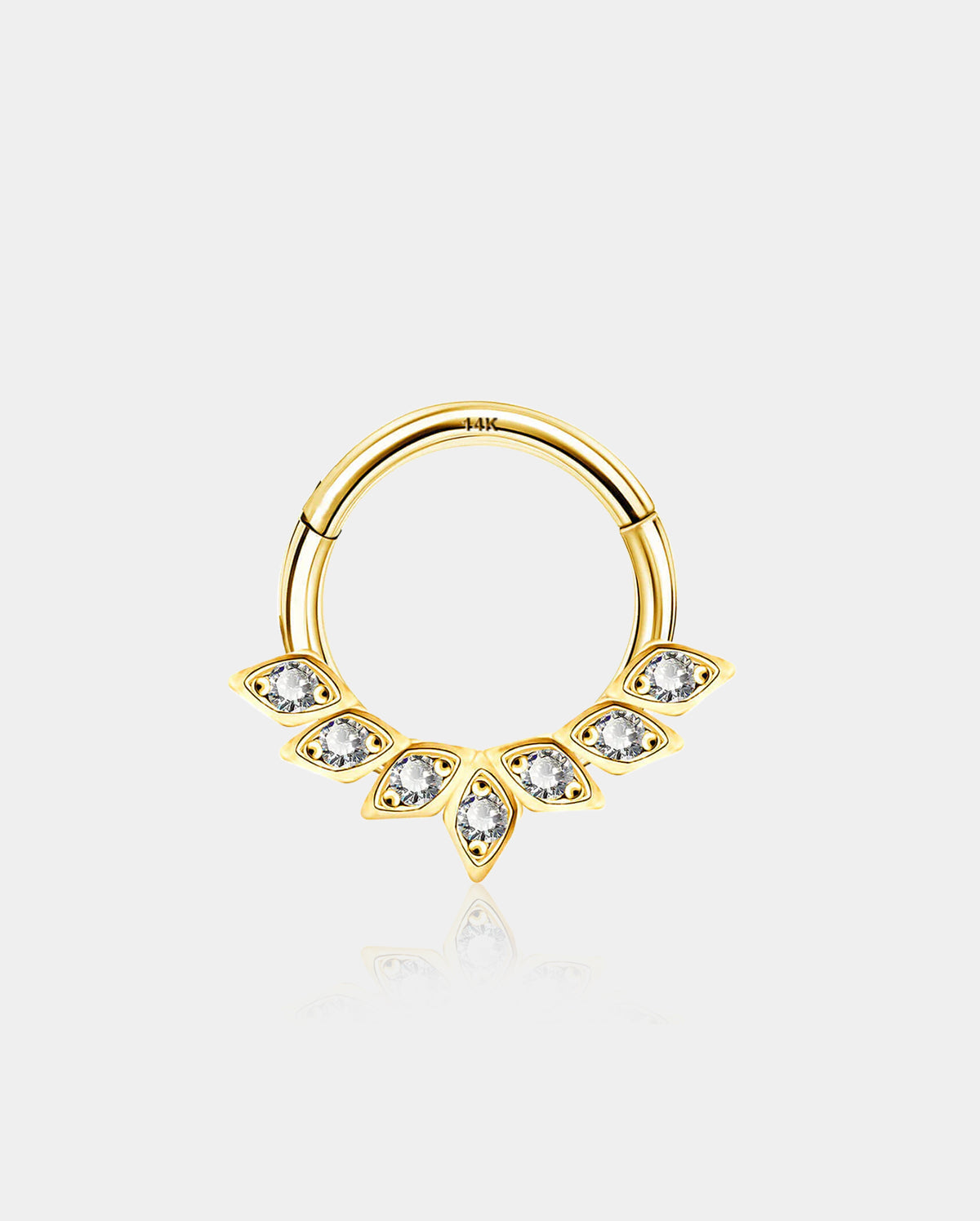 gold daith earring - OUFER BODY JEWELRY