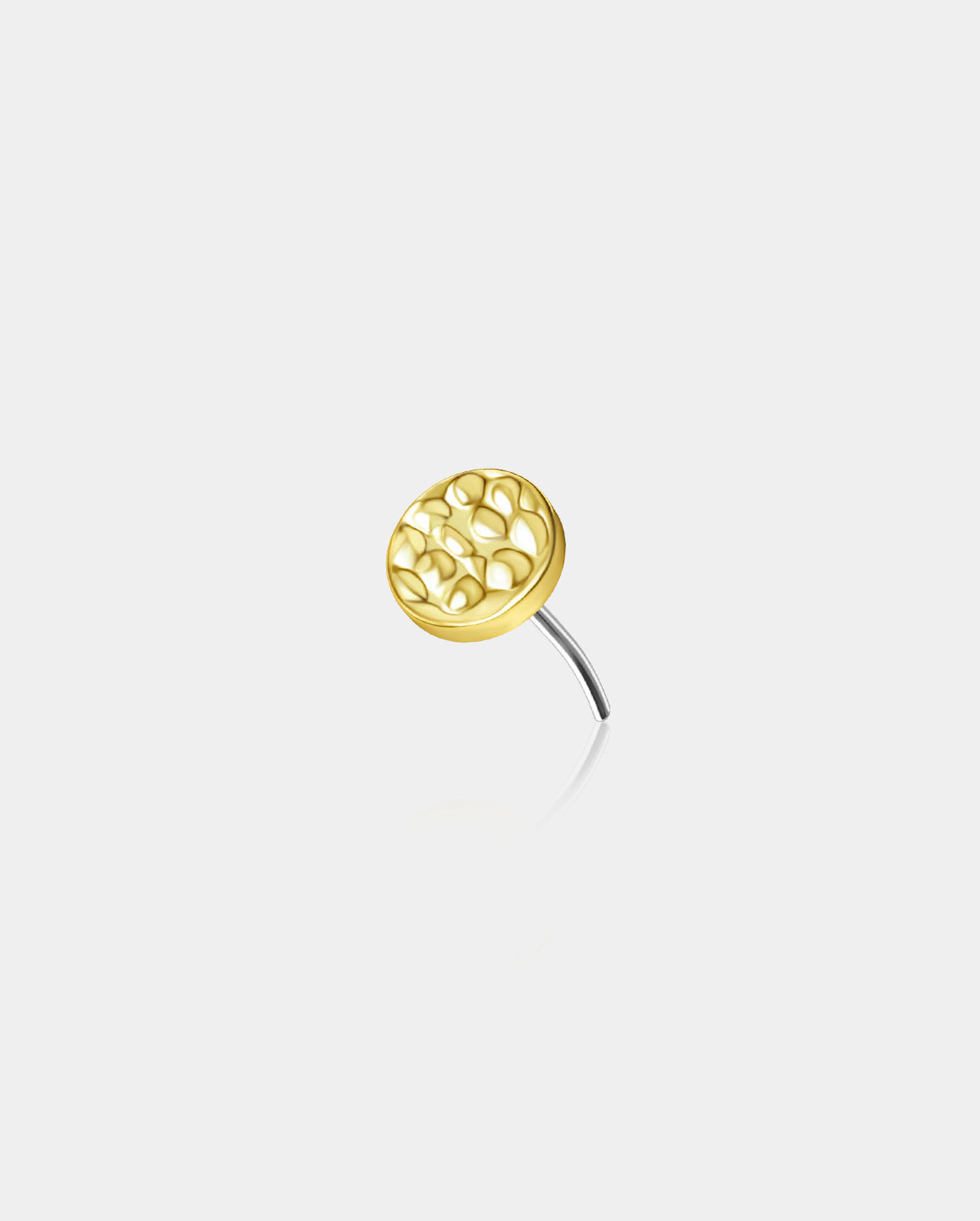 hammered cartilage stud