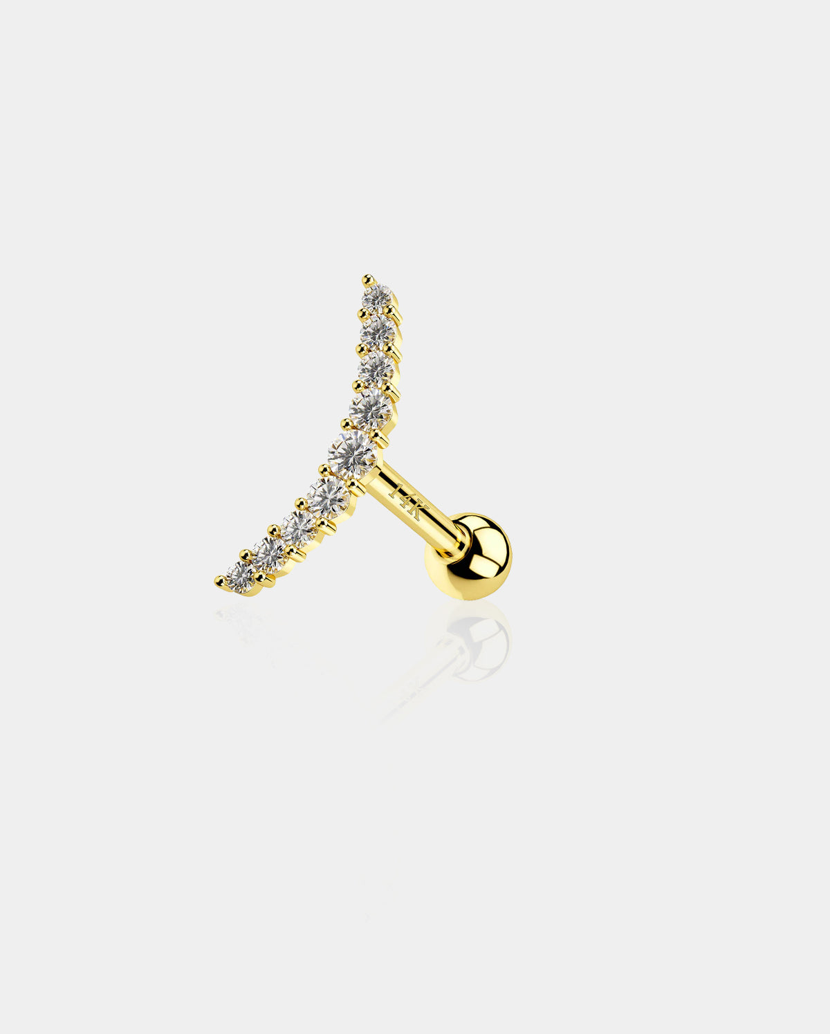 curved cartilage earring