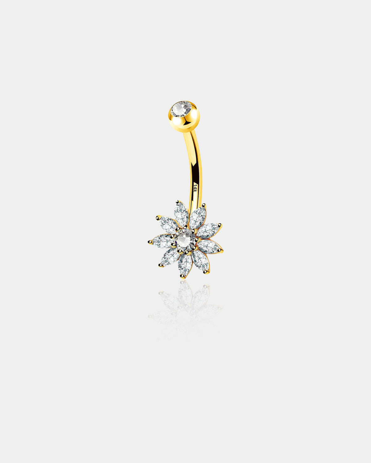 flower belly button rings