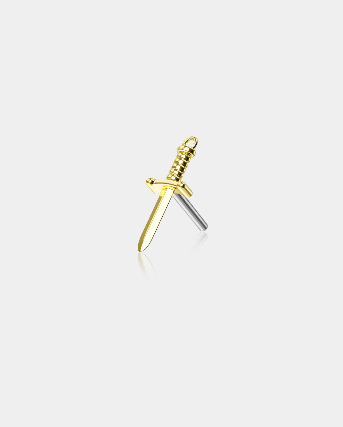 14k gold dagger labret