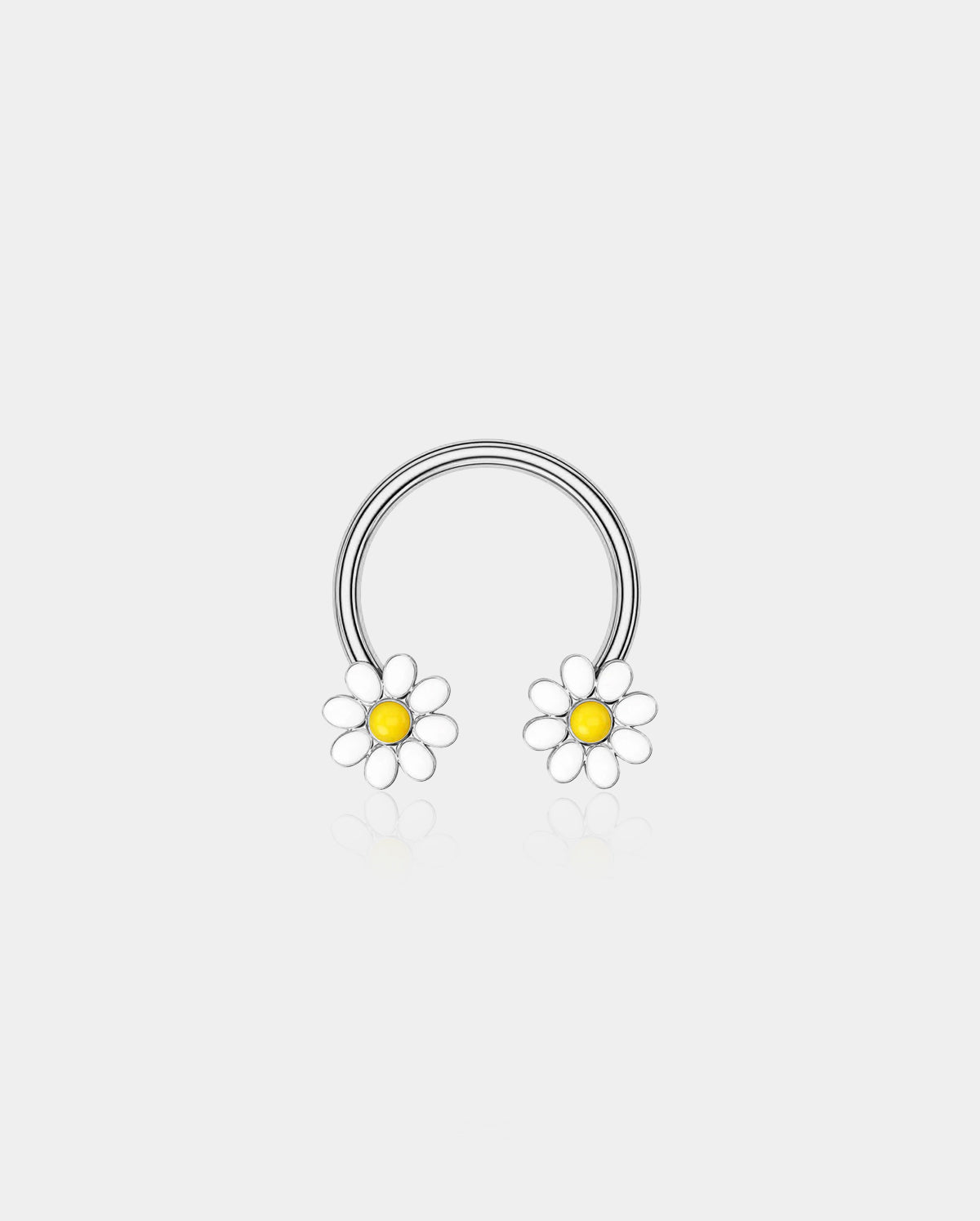 Daisy Flowers Horseshoe Septum Rings