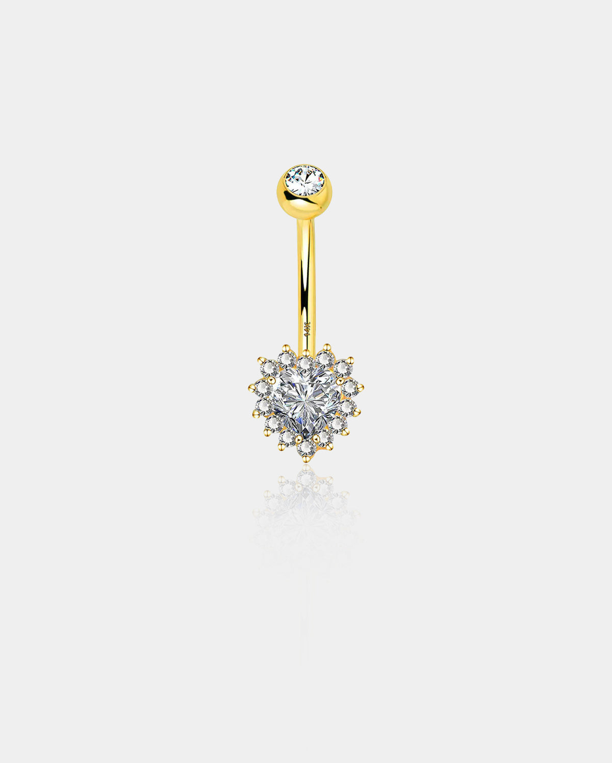 gold belly button rings - oufer body jewelry