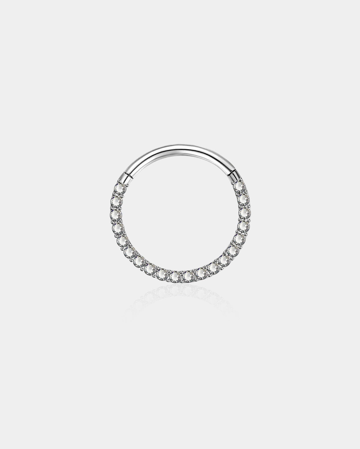 Clear CZ Front Segment Septum Ring