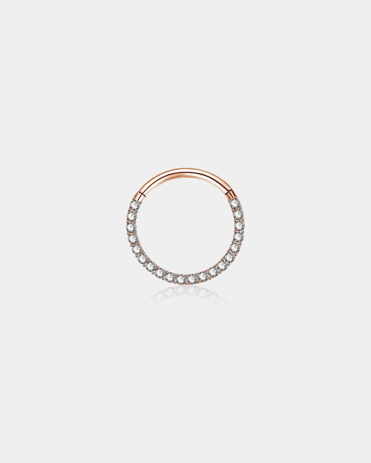 Clear CZ Front Segment Septum Ring