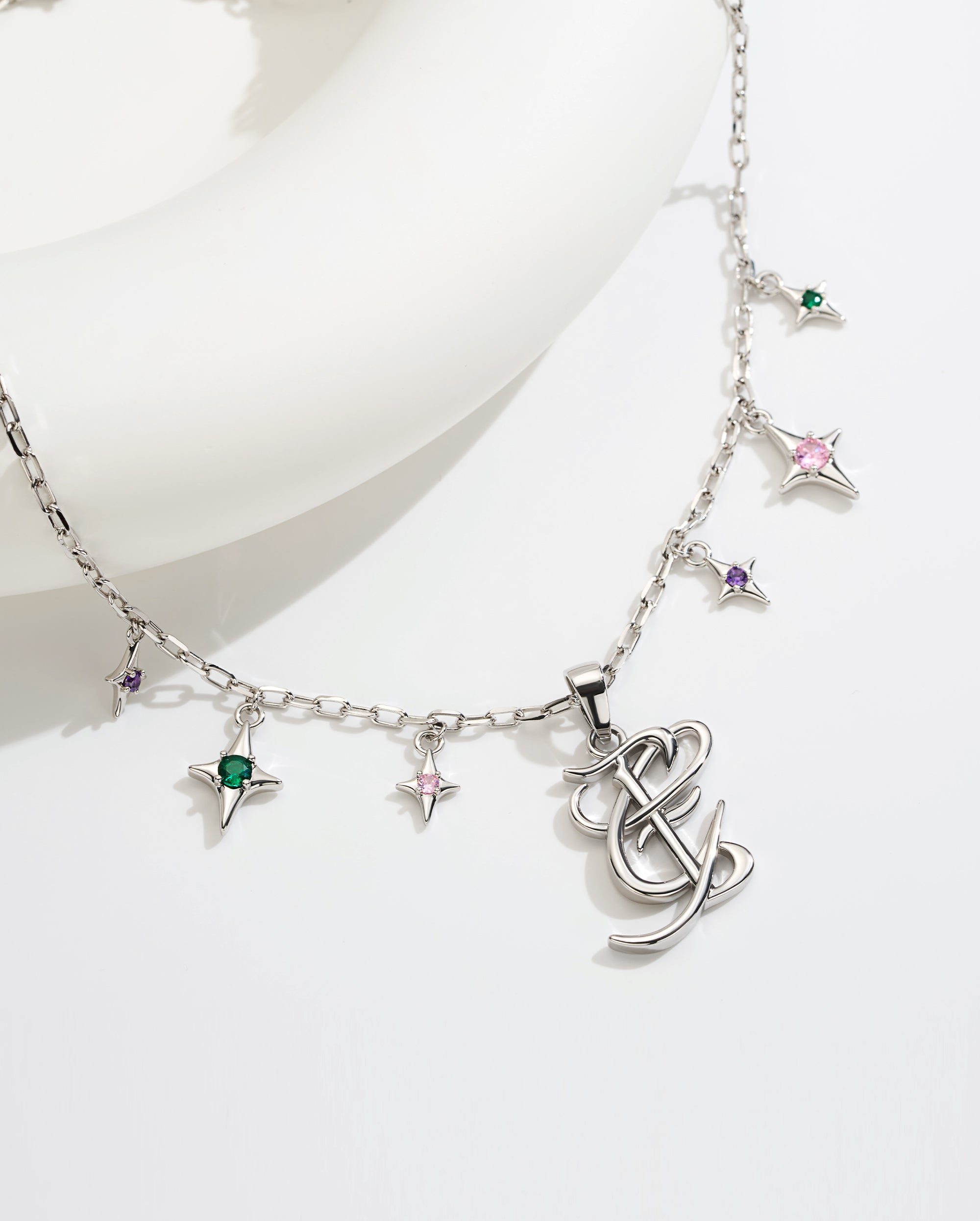 WICKED X OUFER Glinda & Elphaba Initial Star Charms Necklace