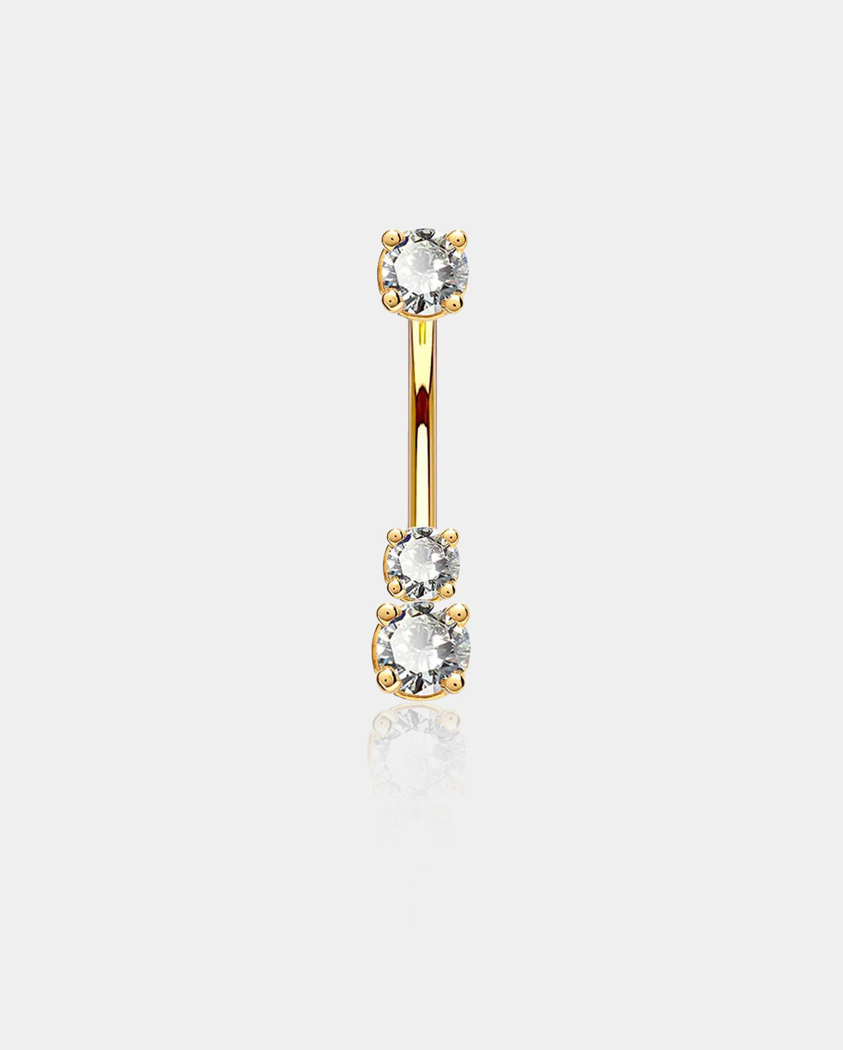 gold belly ring - OUFER BODY JEWELRY