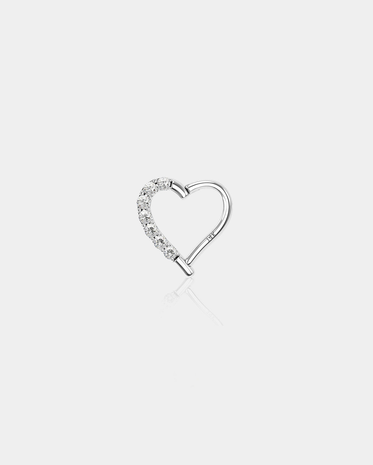 14k heart daith piercing jewelry