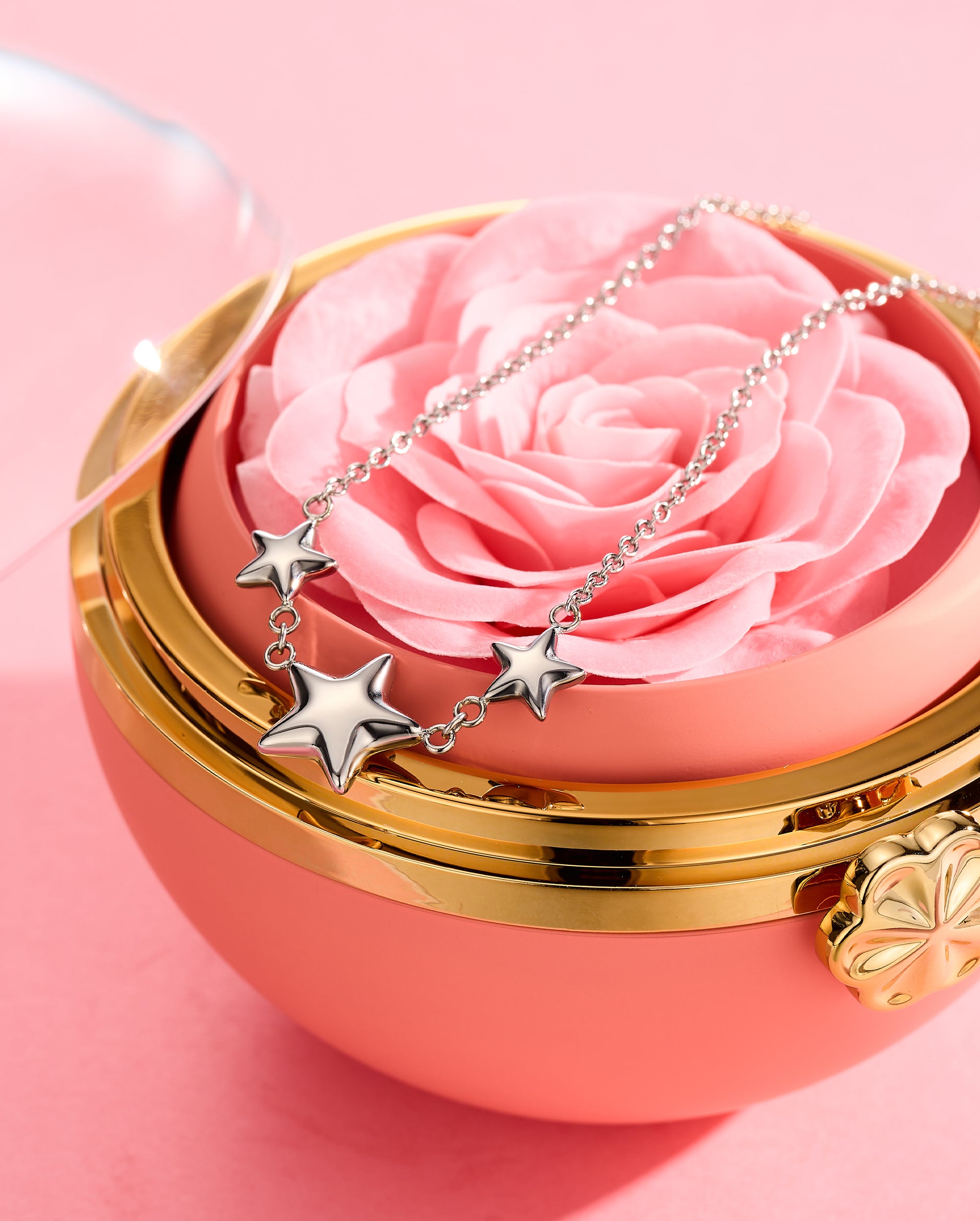 Bubble Chunky Stars Necklace(Gift Packing Available)