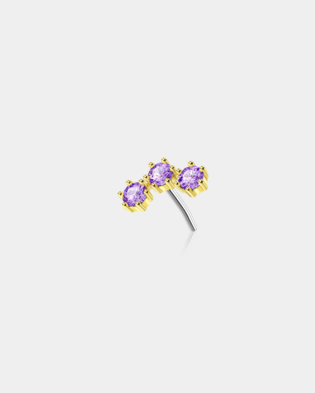 purple cartilage earring