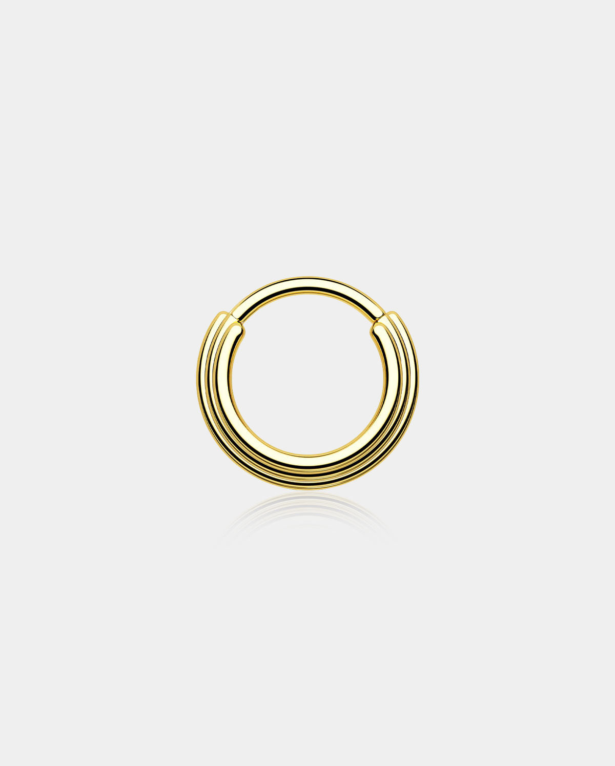 gold stacked septum ring