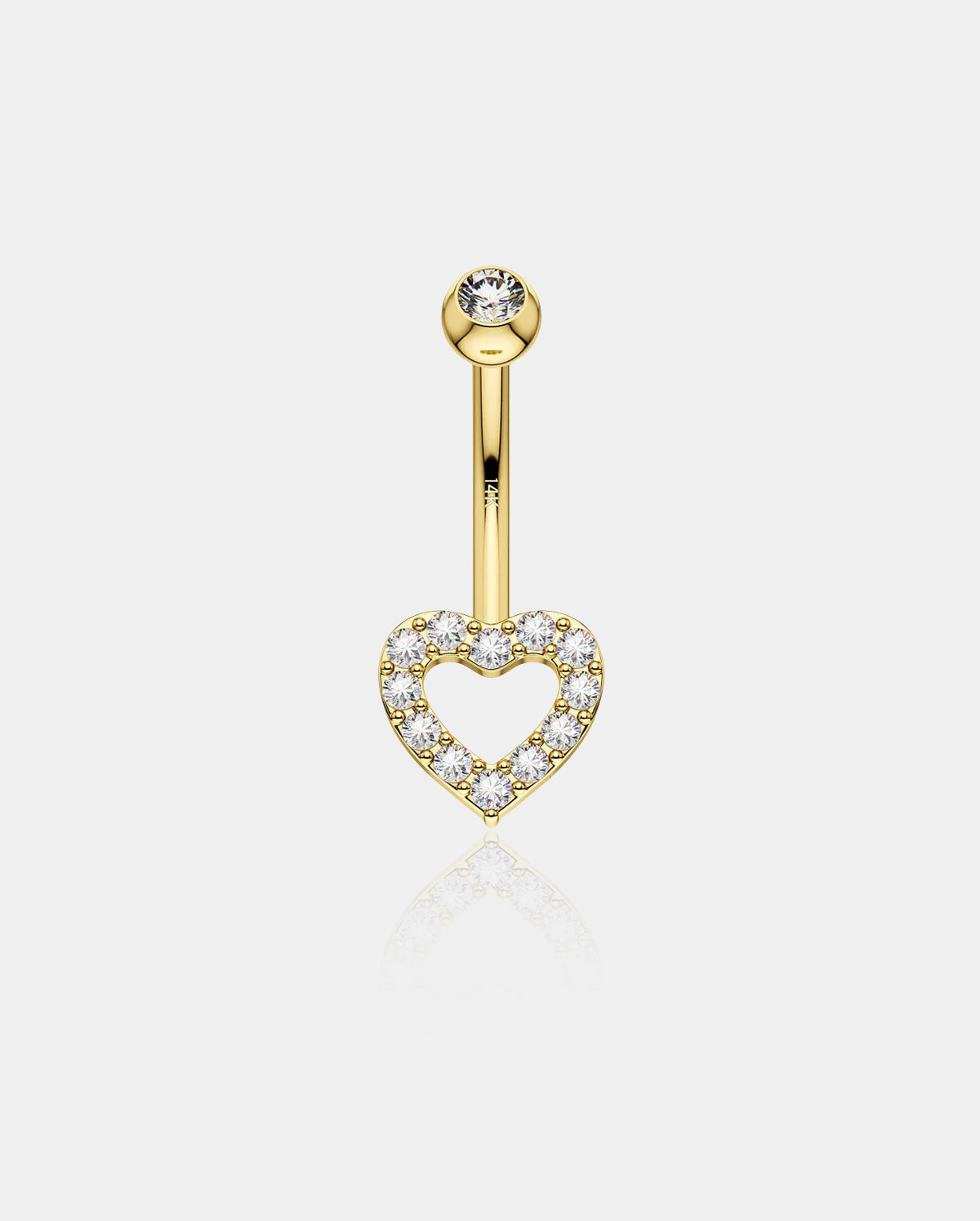 14kt gold belly button rings