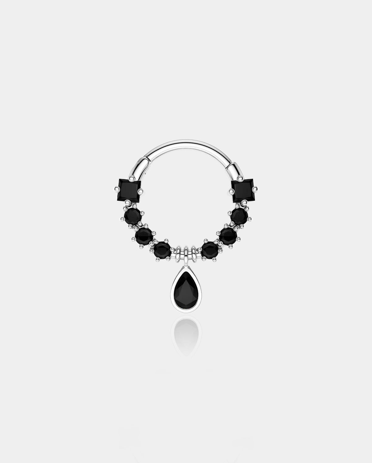 Dangle Diamond Septum Ring