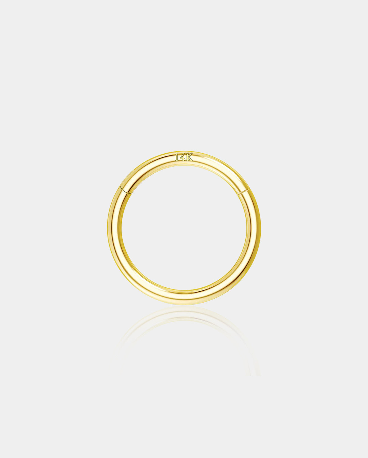 14G 14K Gold Classic Segment Septum Ring