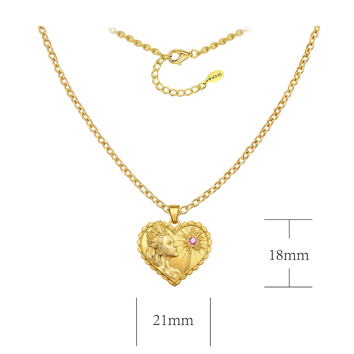 WICKED X OUFER Glinda Portrait Heart Necklace