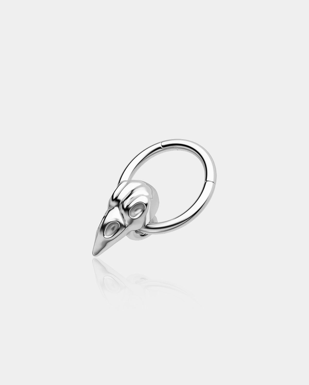 bird head skull septum ring
