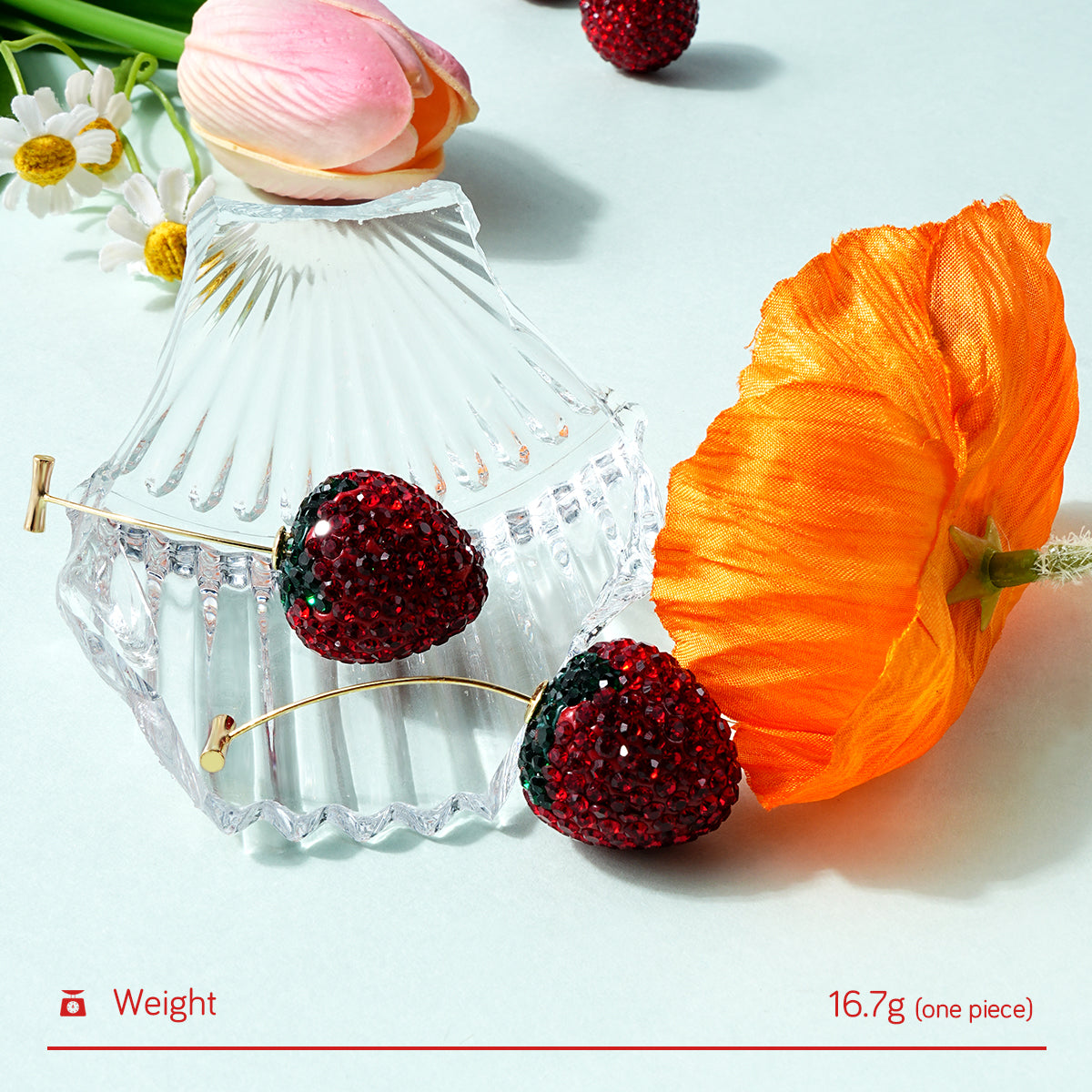 Strawberry earring