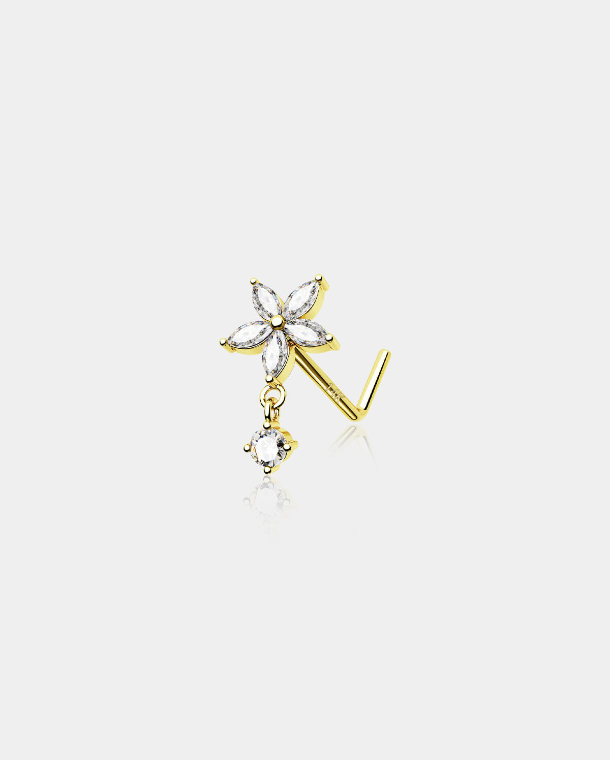 flower nose stud