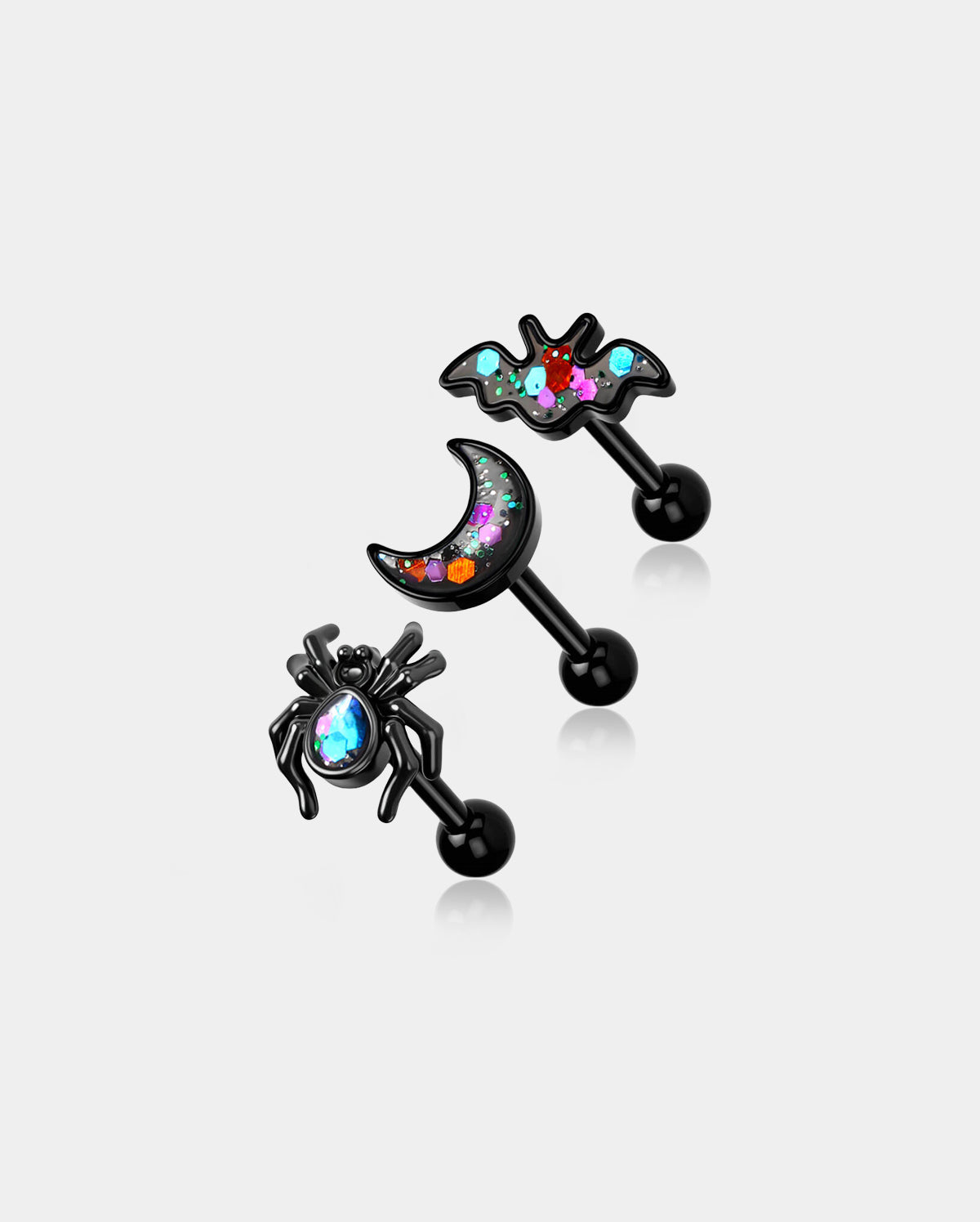 Halloween cartilage earring set