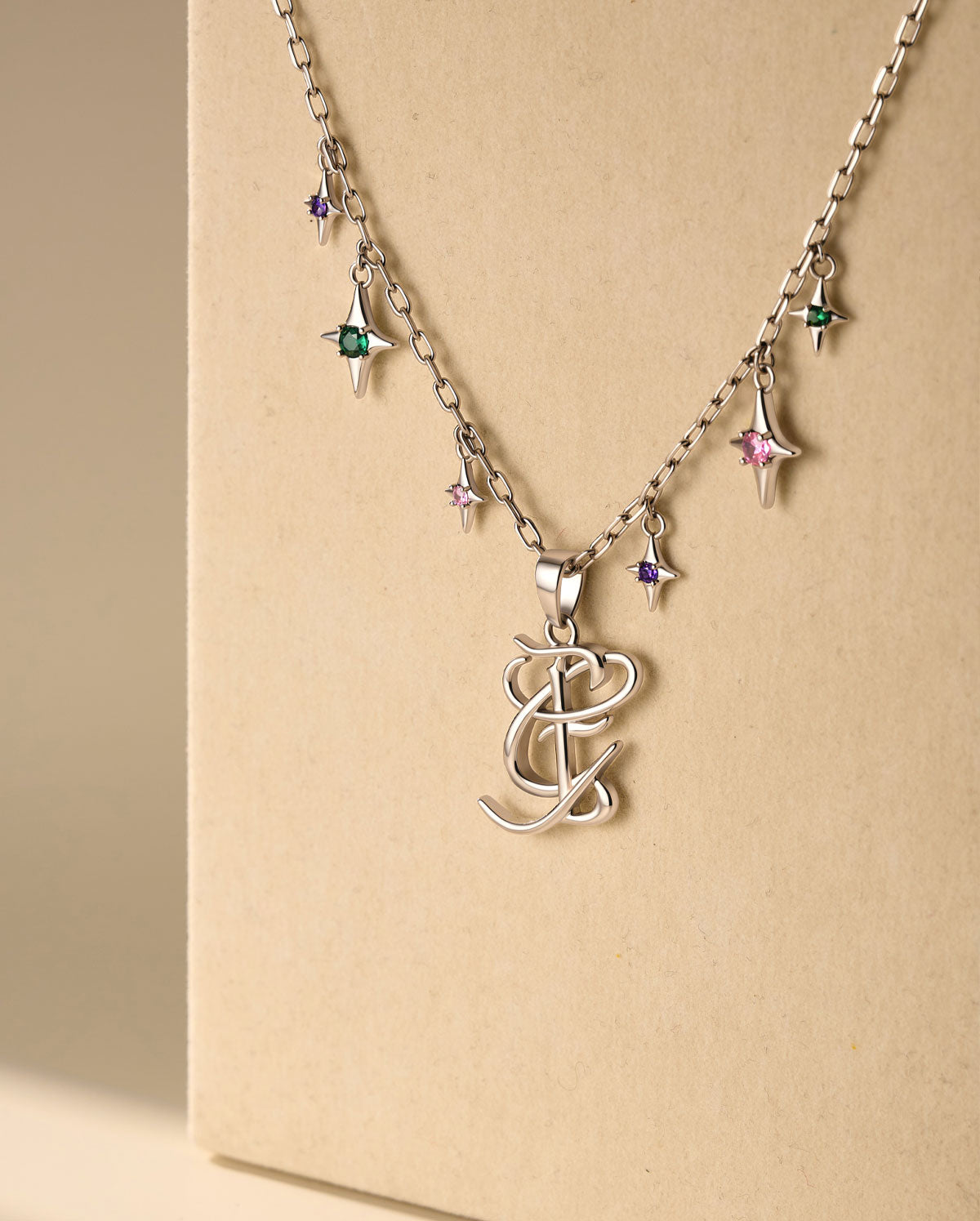 WICKED X OUFER Glinda & Elphaba Initial Star Charms Necklace