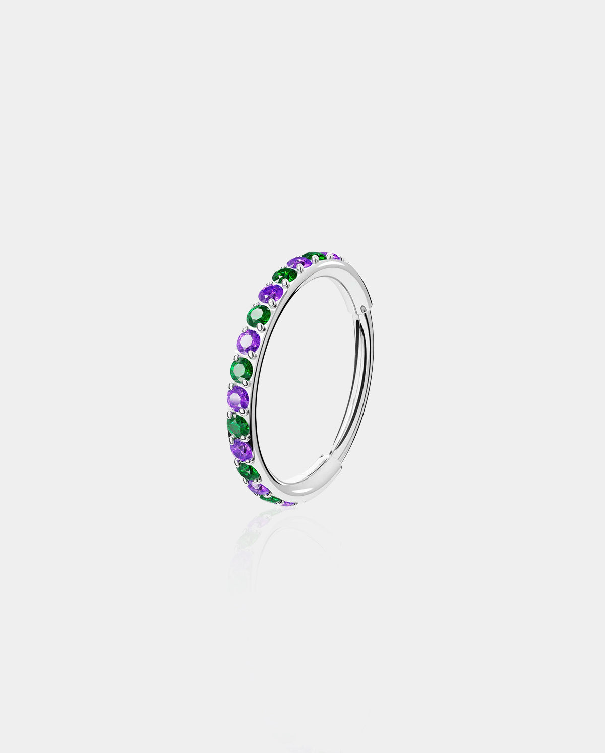 Gift Picks Iridescent CZ Segment Nose Hoop