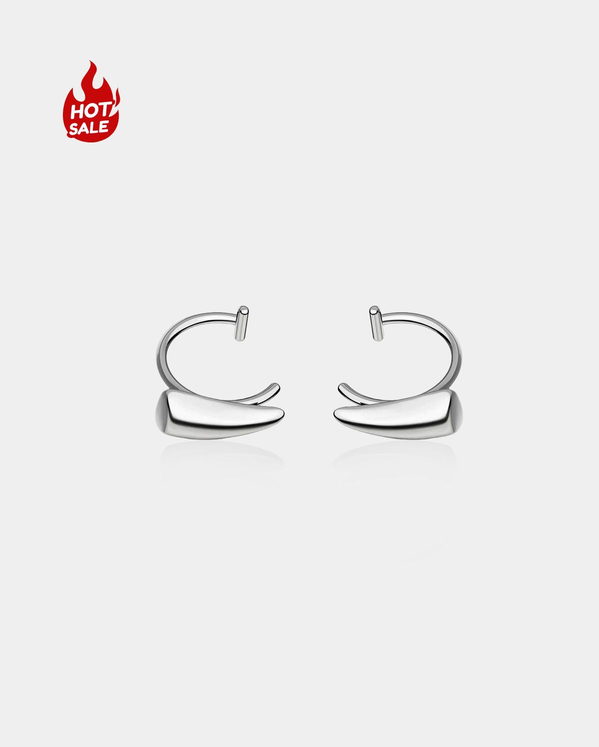 2PCS 316L Stainless Steel Fake Lip Ring