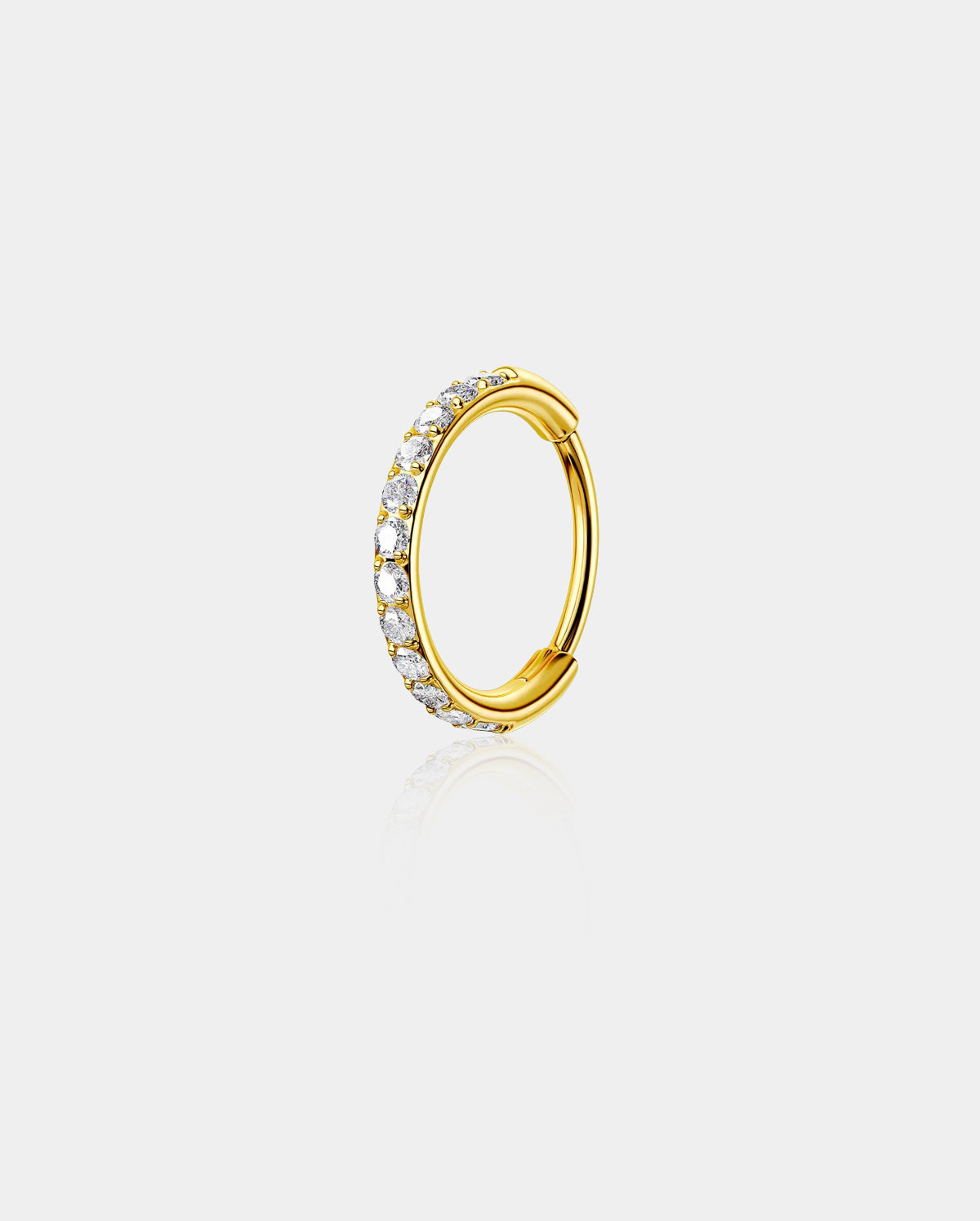 Micro CZ Hinged Segment Nose Ring