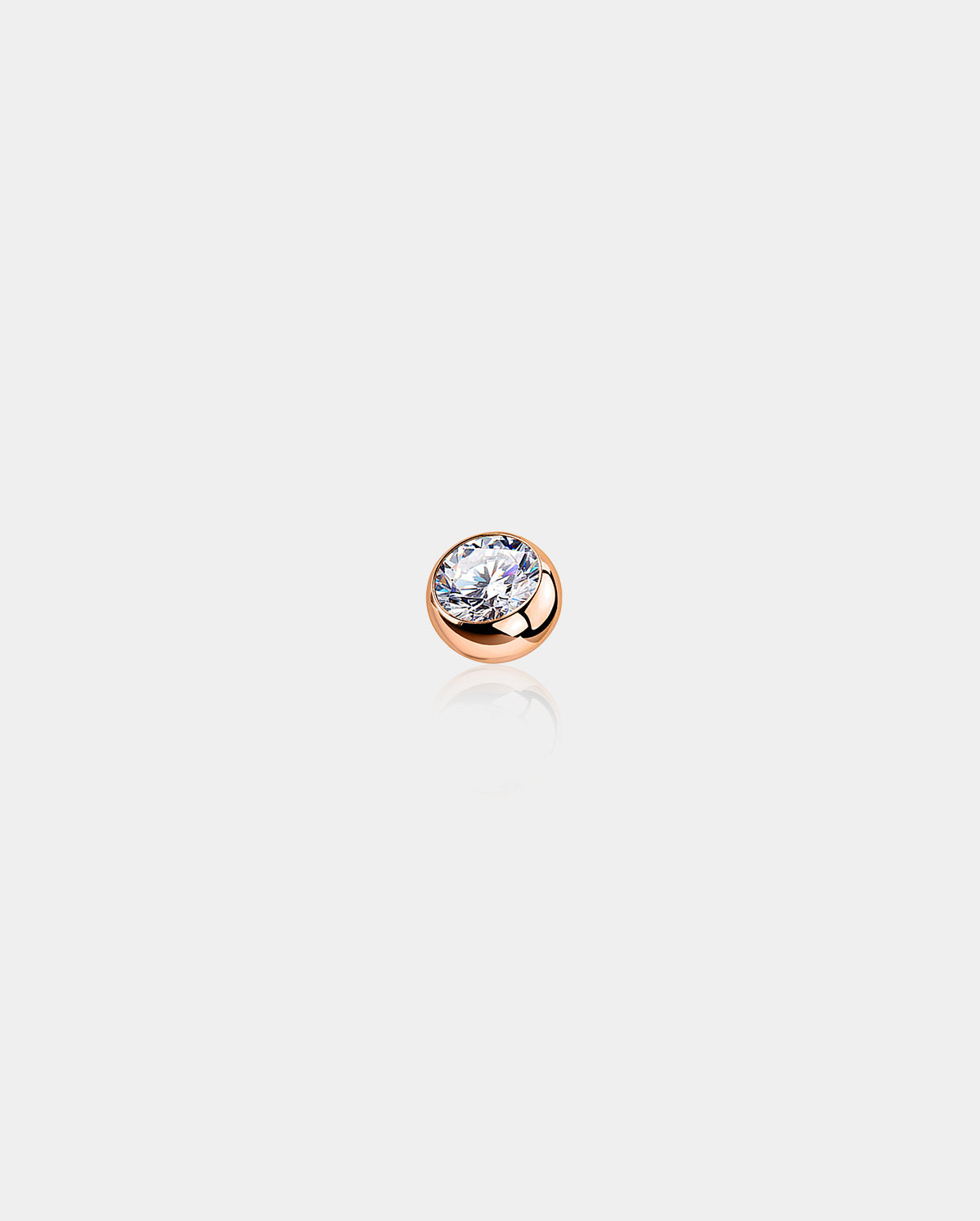 14K Rose Gold Belly Ring Replacement Ball