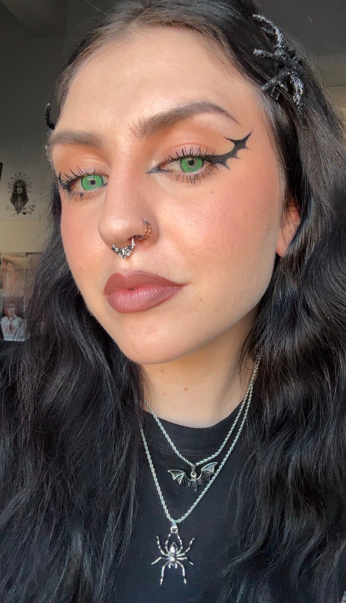 OUFER Skull Moth Segment Septum Ring