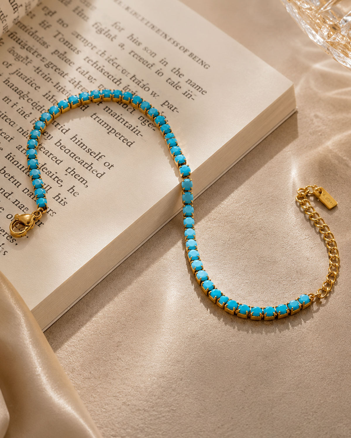 Elegant Turquoise 18K Plated Bracelet