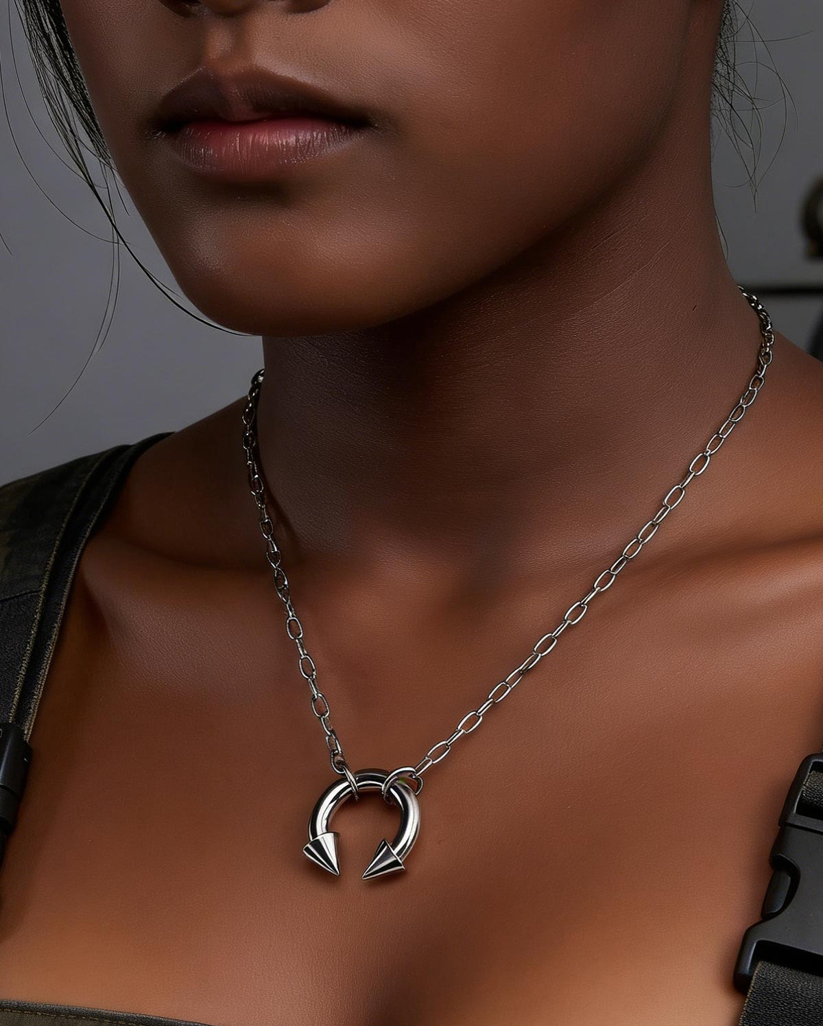 Spike CBR Pendant Necklace