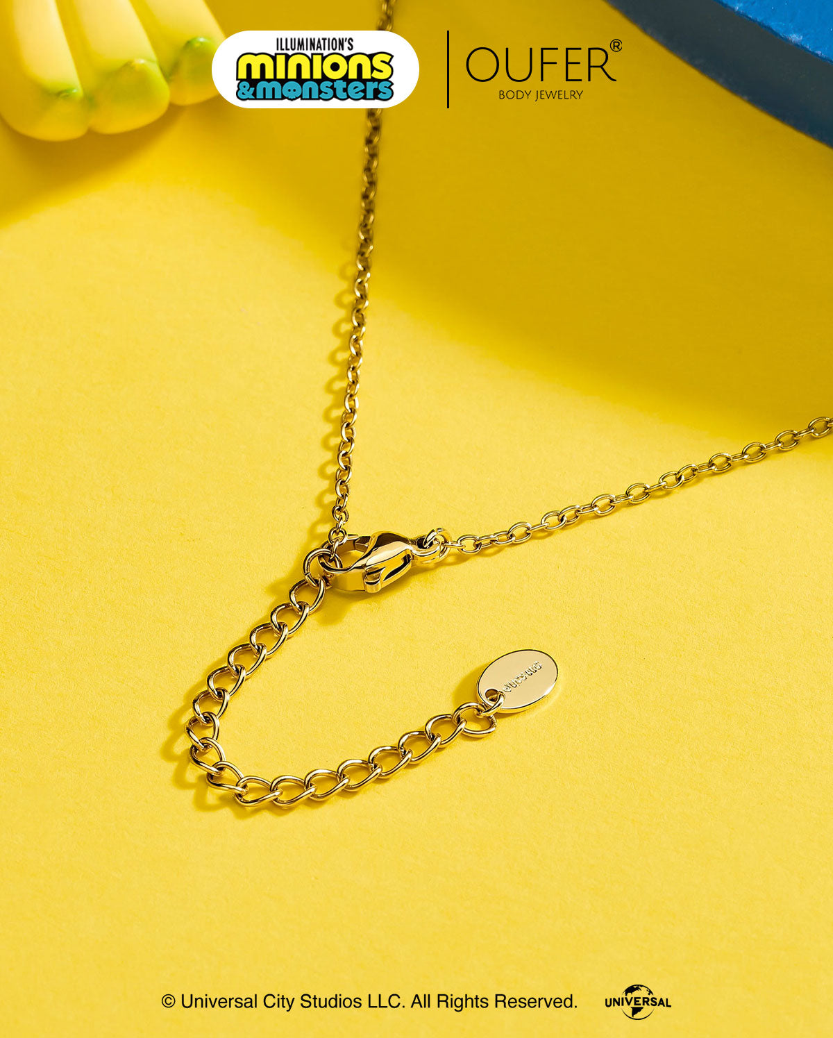 MINIONS × OUFER James Cute Pendant Necklace