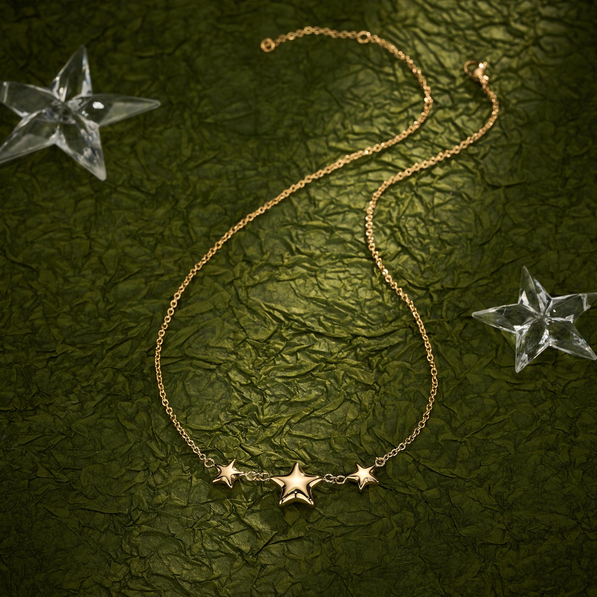 Bubble Chunky Stars Necklace