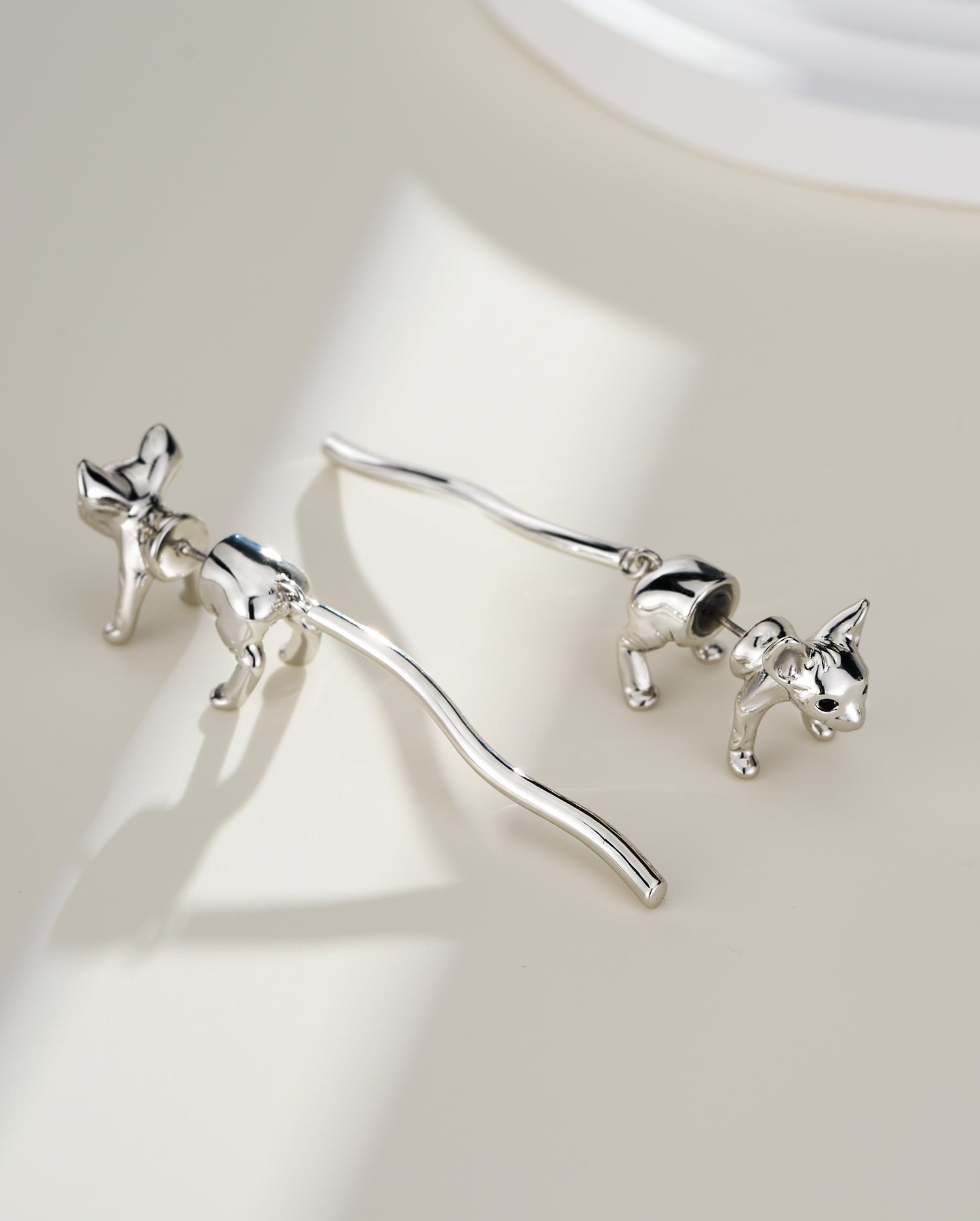 2PCS Vivid Cat Earrings Set