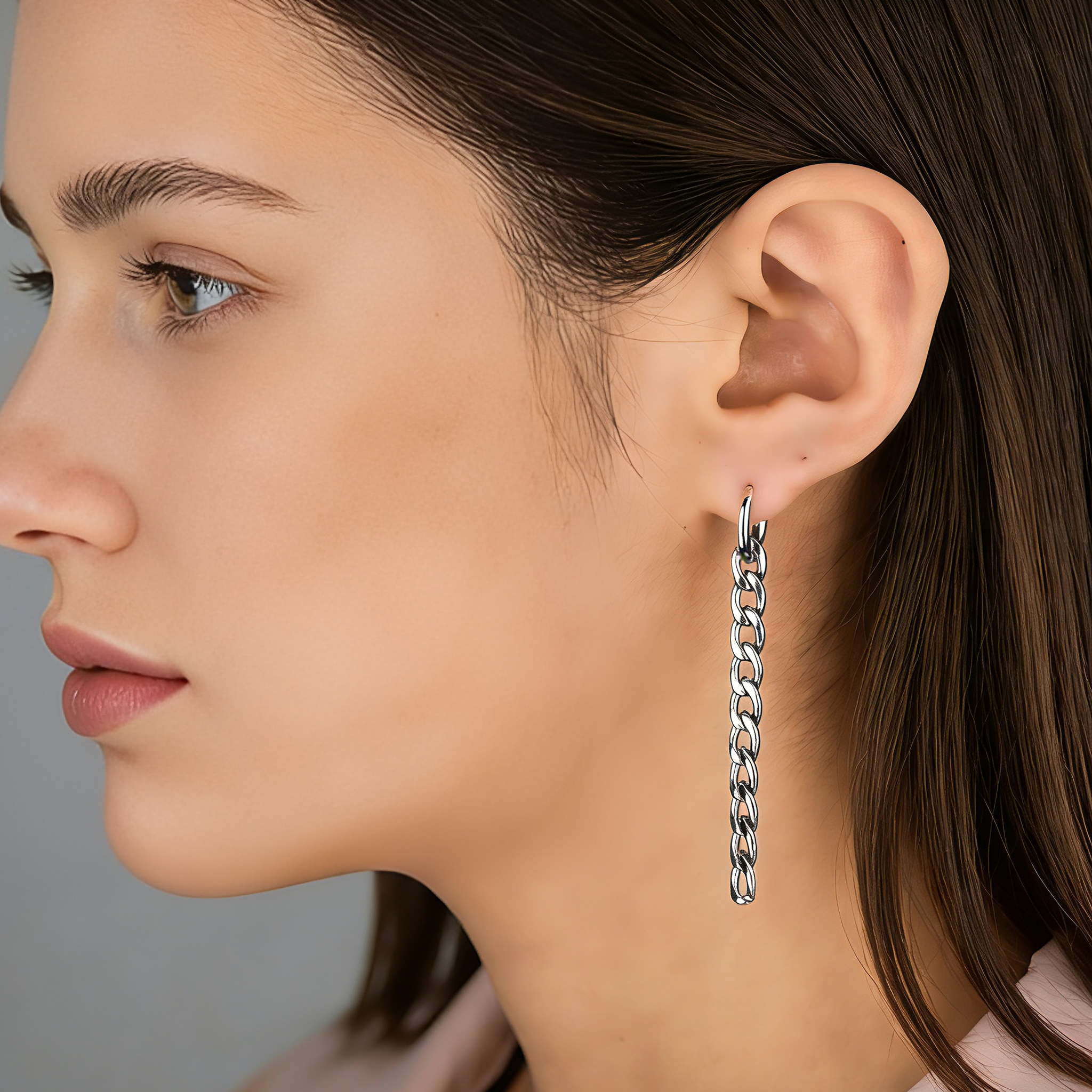 2PCS Minimalist Long Chain Drop Earrings