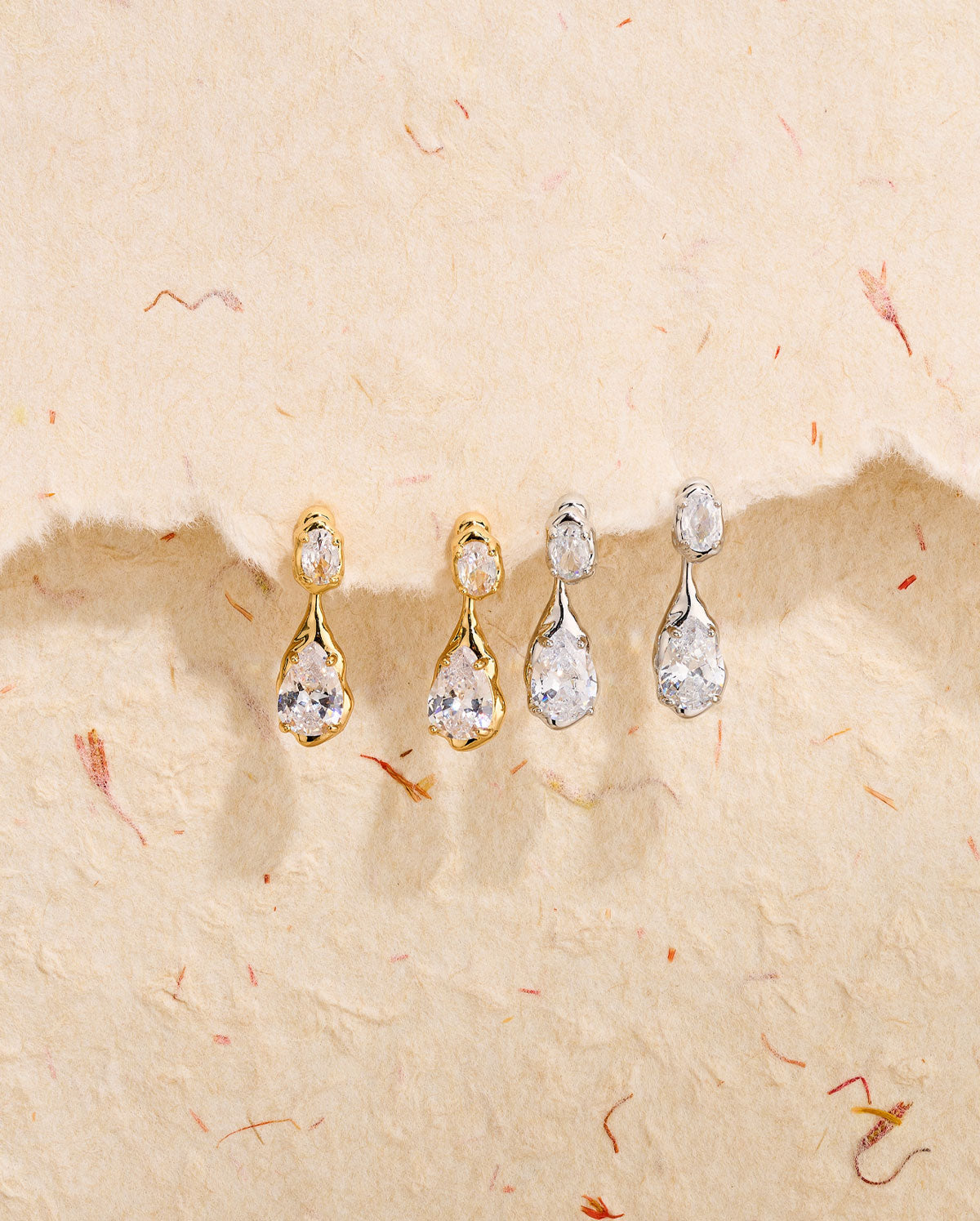 Teardrop earring hoop
