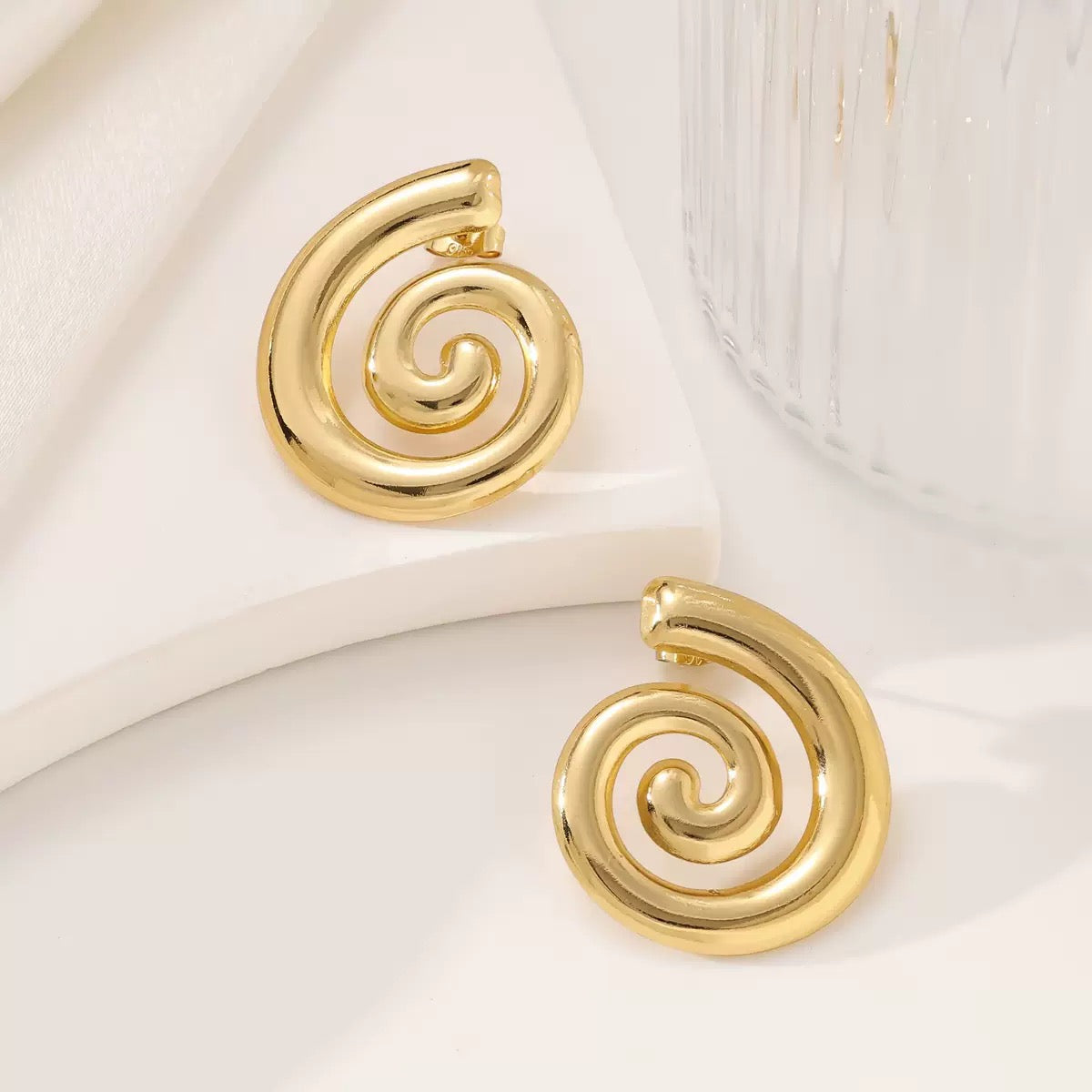 Spiral Statement Earrings
