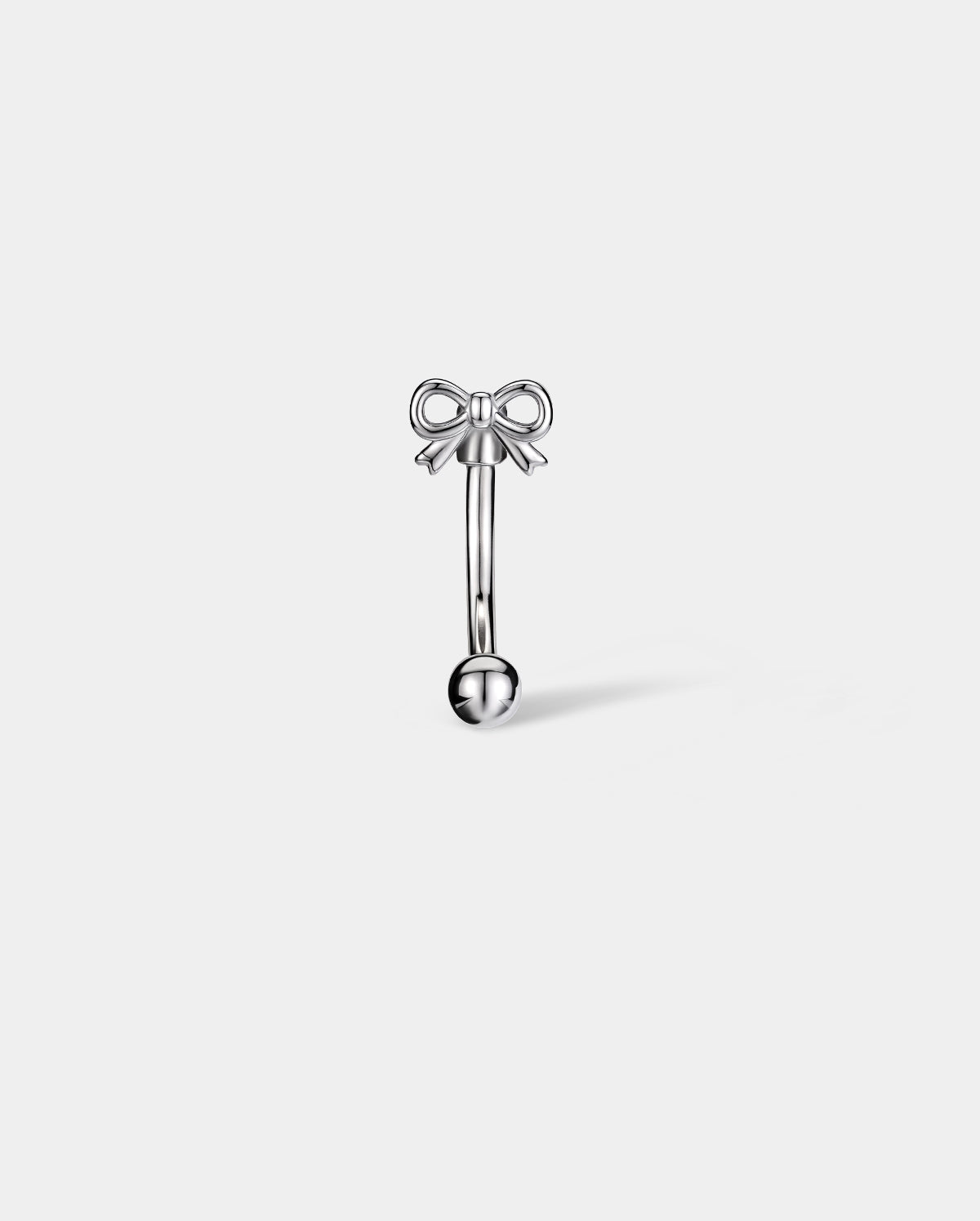 Minimal Bow Eyebrow Stud