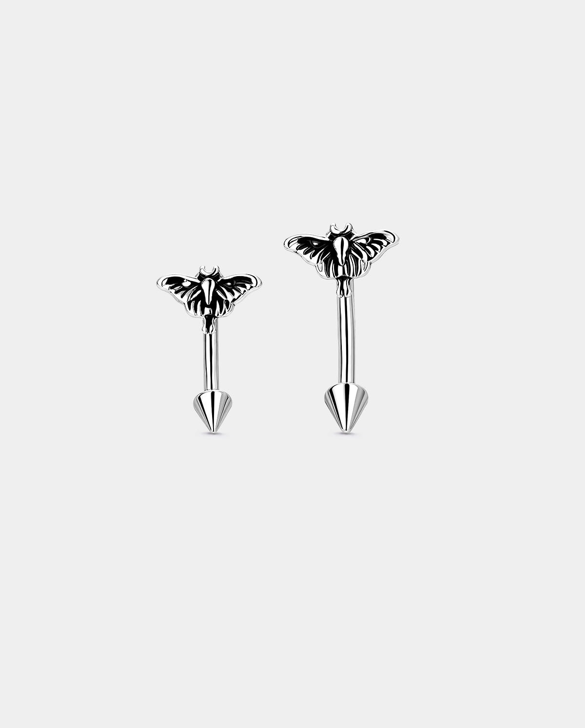 oufer Moth Spike Curved Barbell Eyebrow Ring