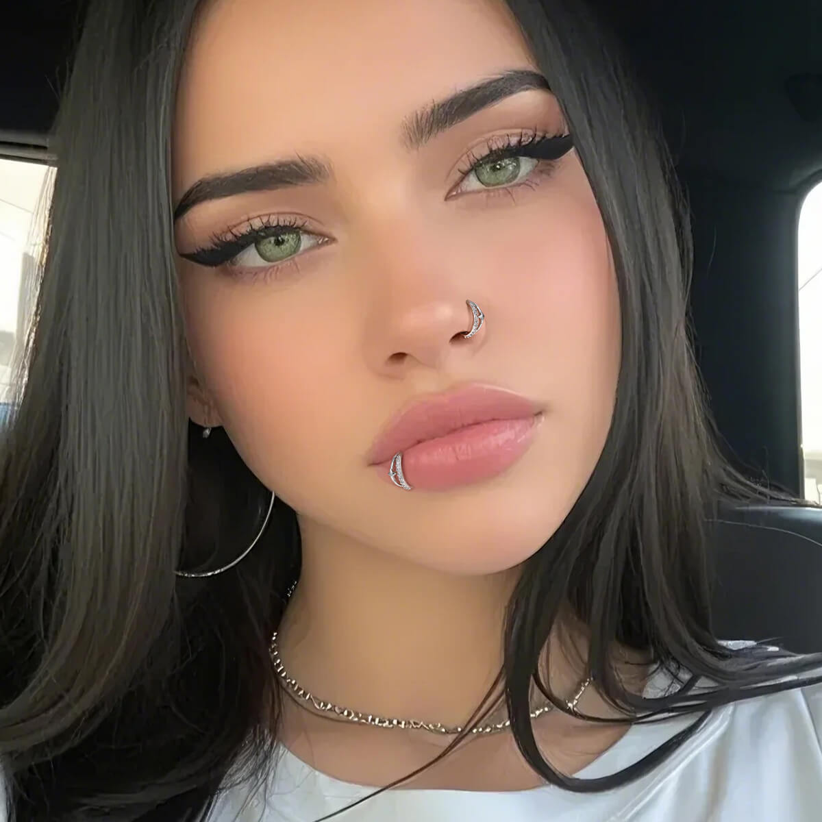 unique nose piercing